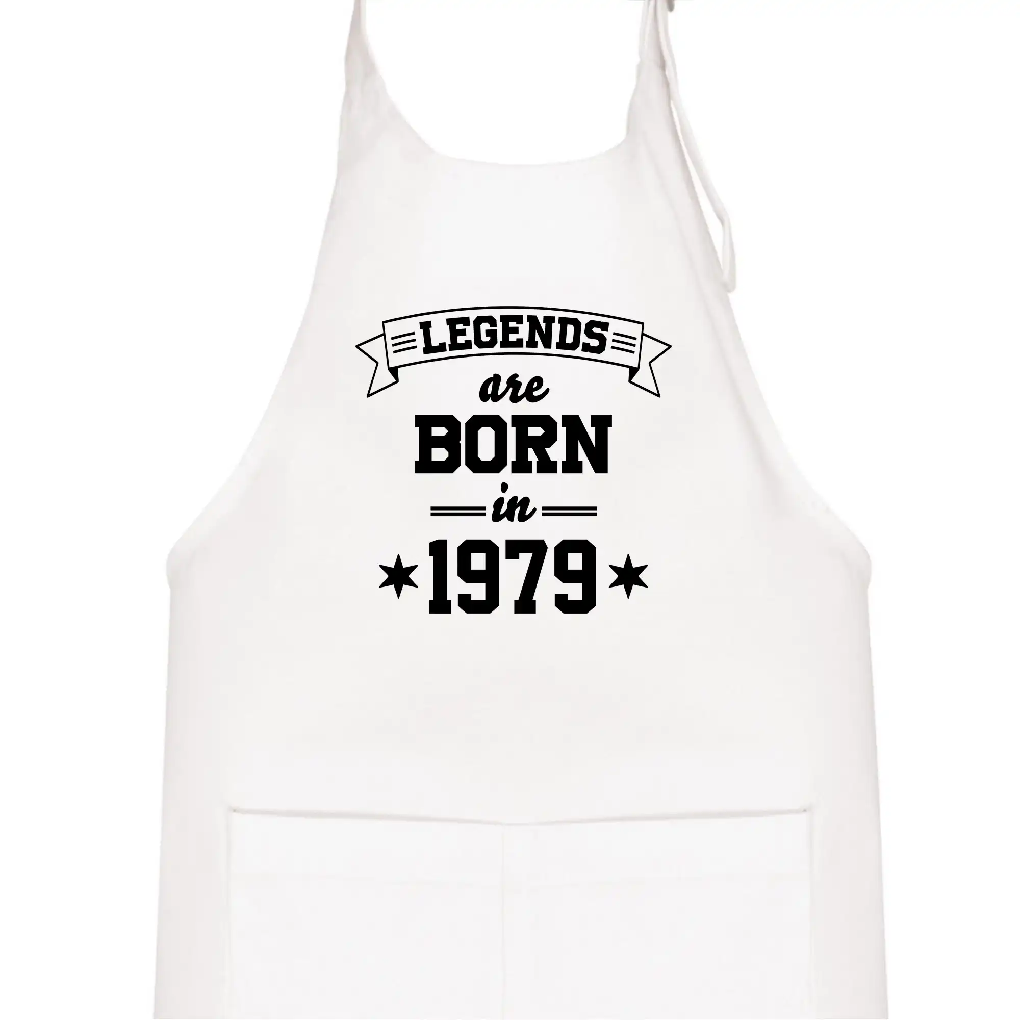 Trička s ročníkom 1979 - Legends are born in 1979 - Detská zástera na varenie