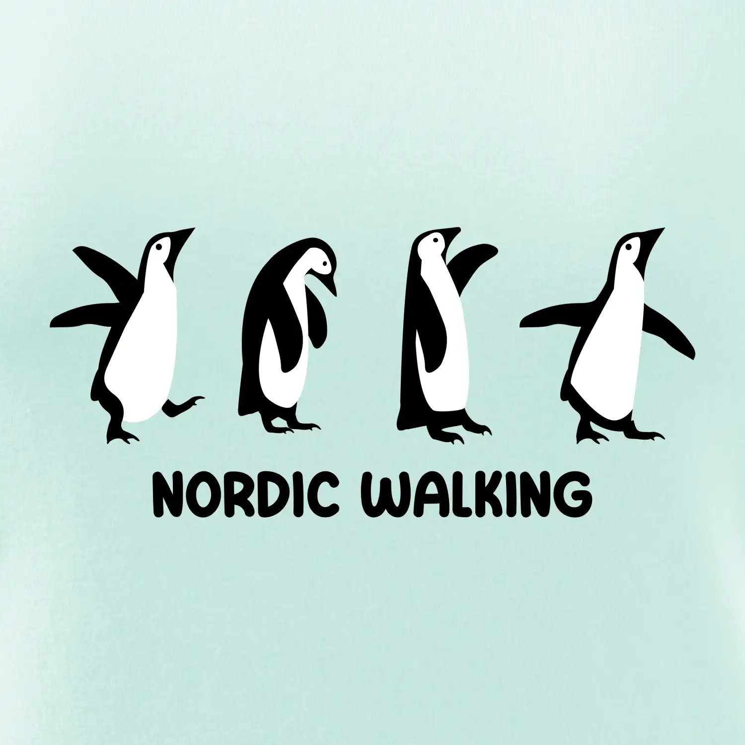 Nordic walking tučňáci - kreslení