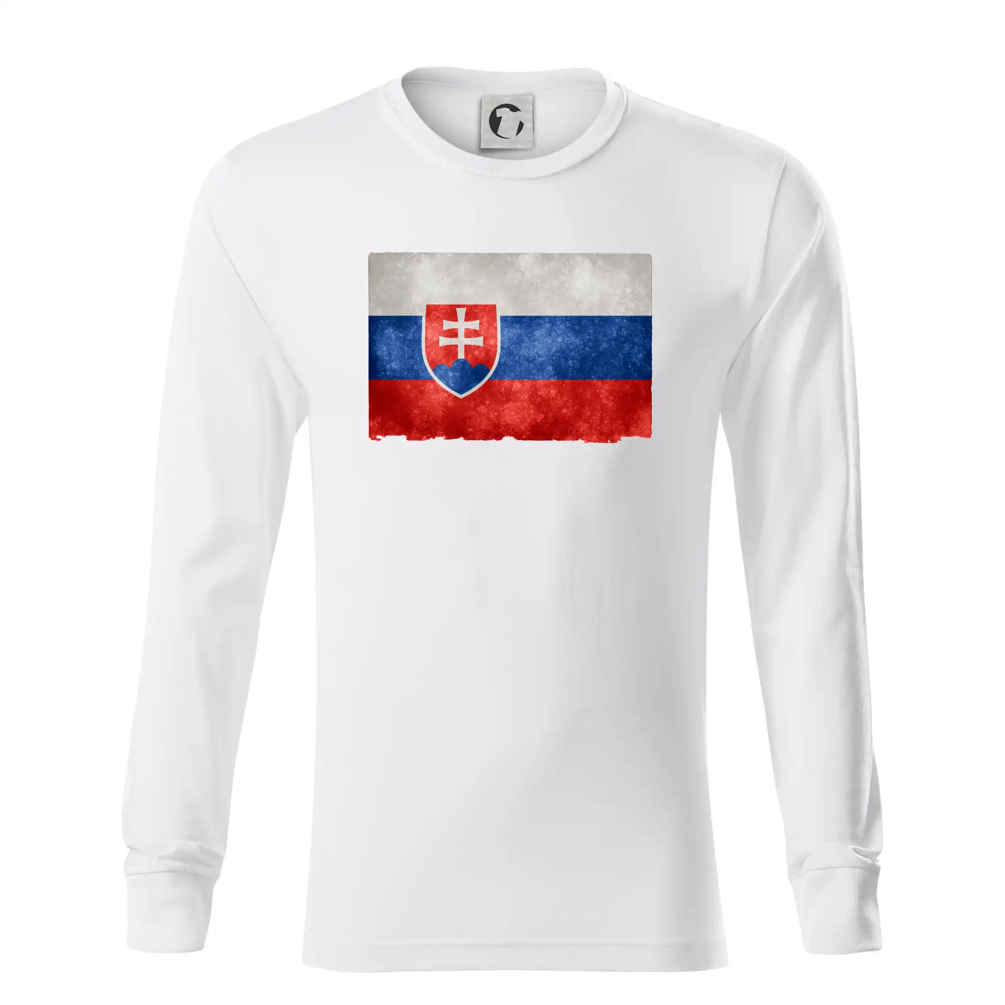 Politické tričká - Slovenská vlajka stará - Tričko s dlhým rukávom LS R05