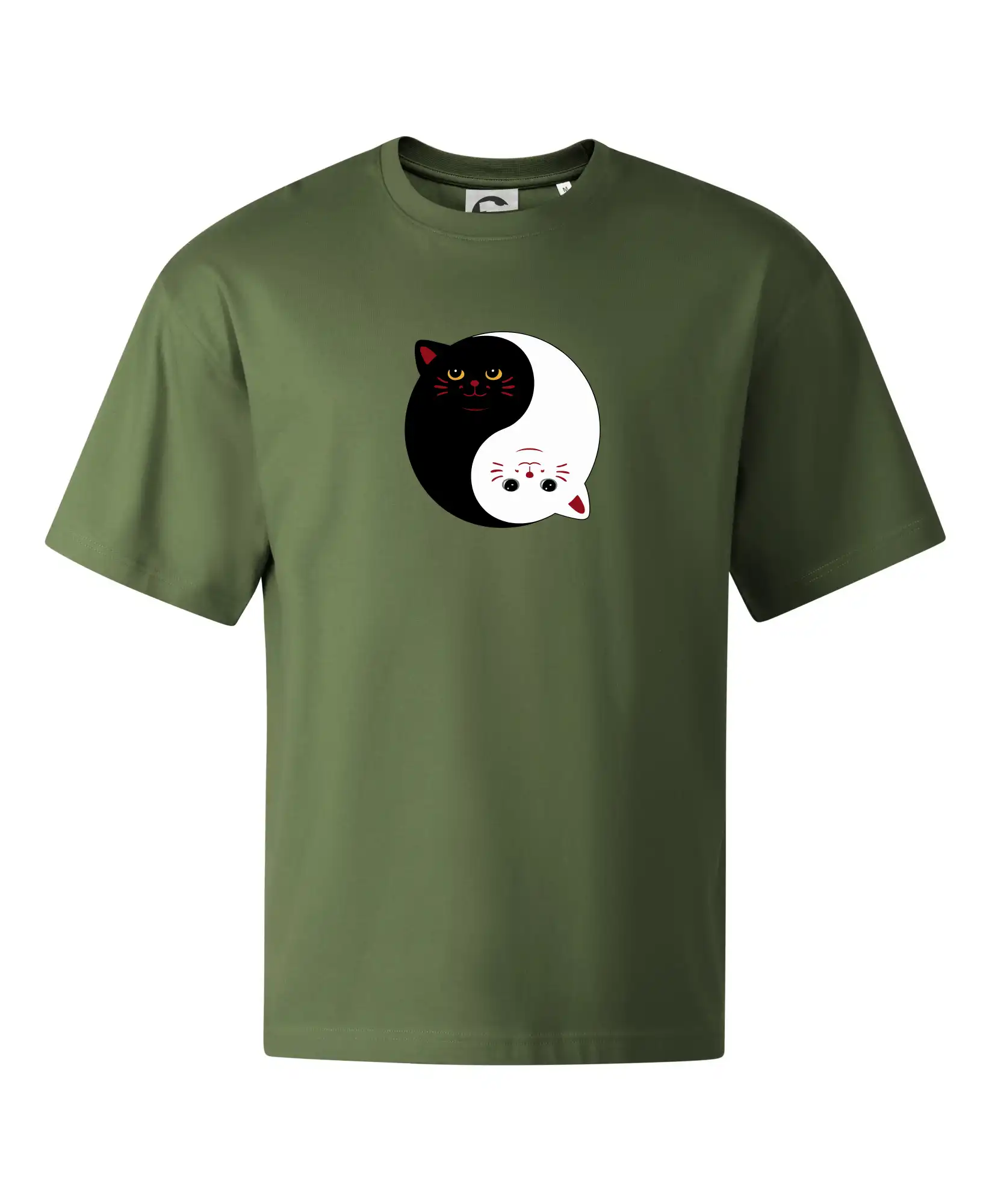 Mačky jin jang farebné