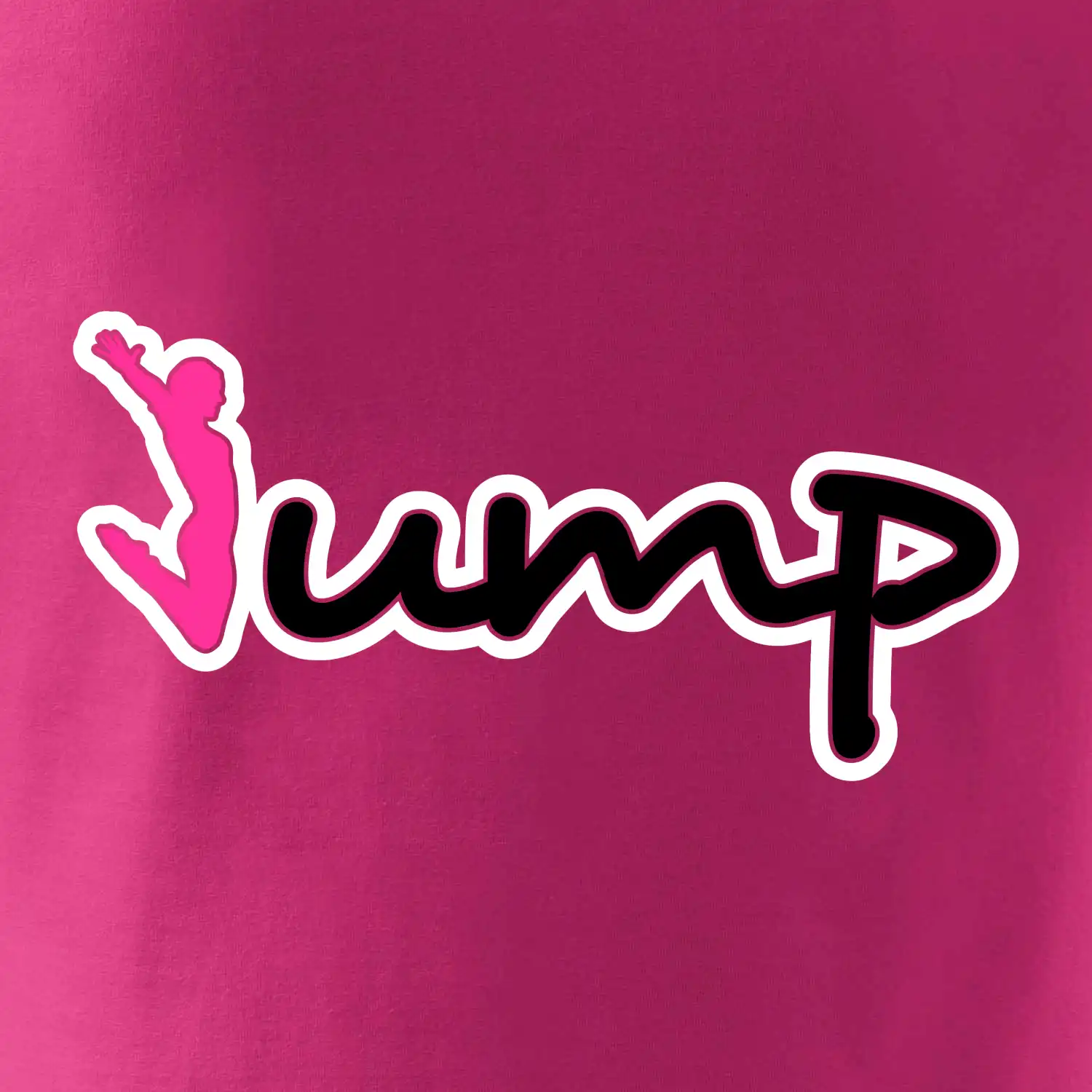 Jump - nápis a panáček