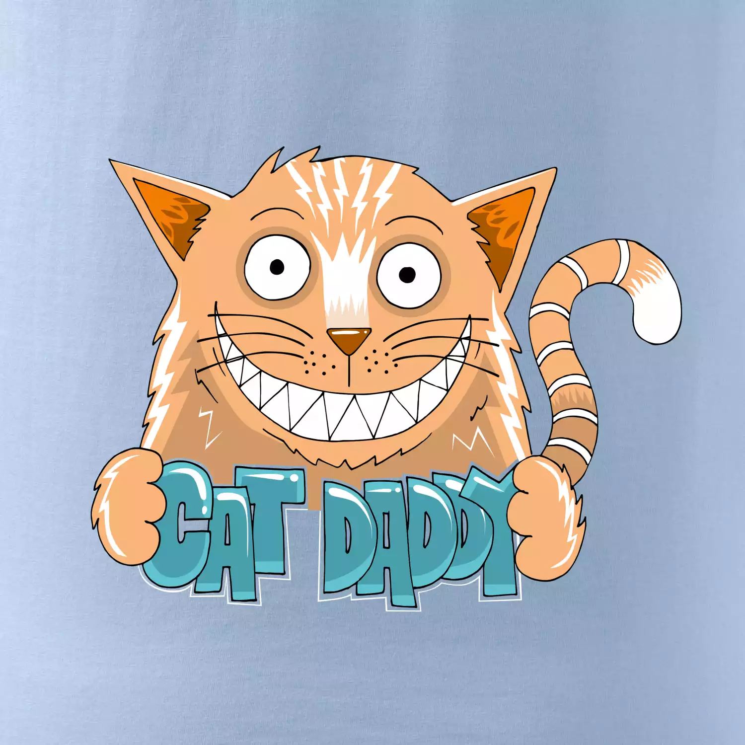 Cat daddy s vyceněnými zuby (Pecka design)