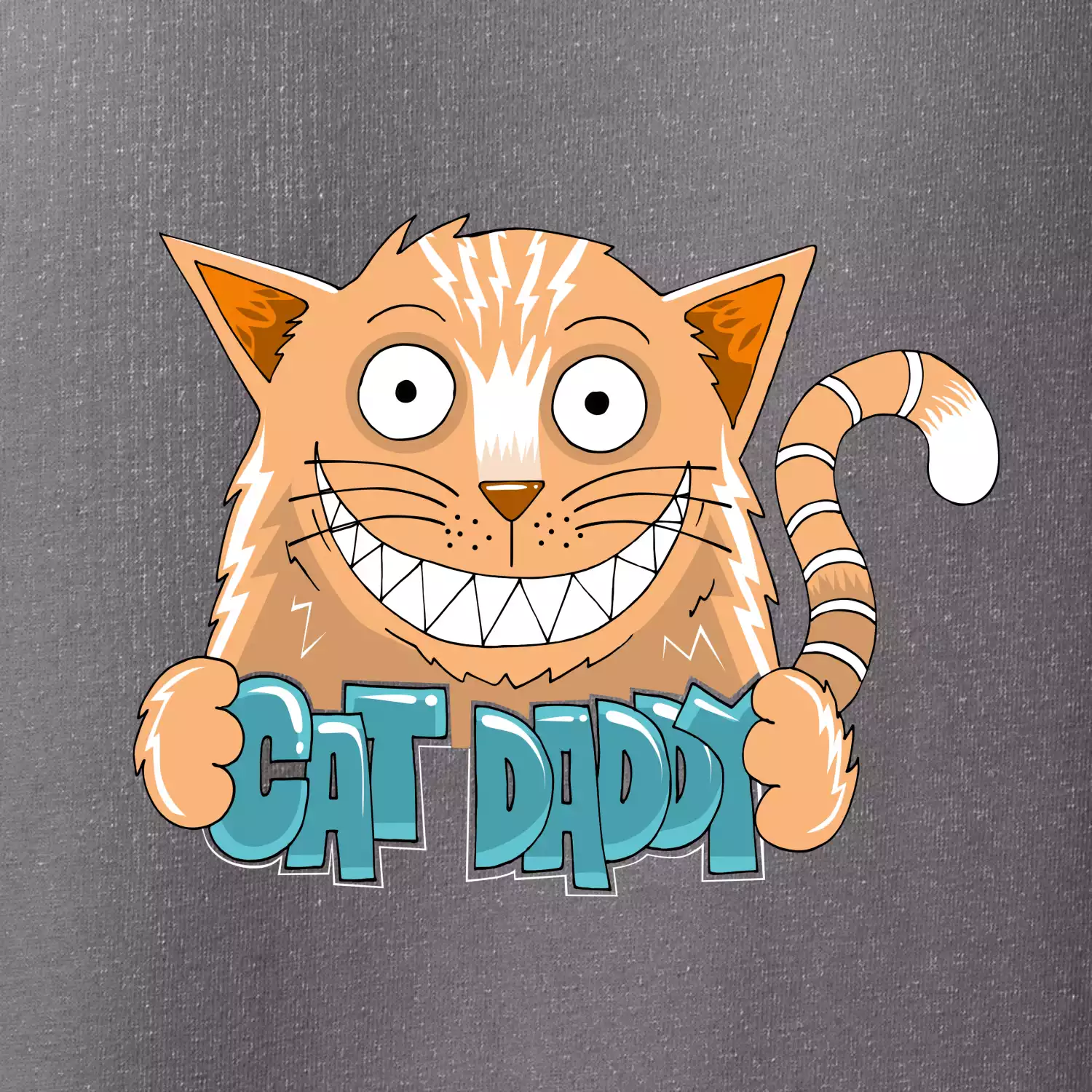 Cat daddy s vyceněnými zuby (Pecka design)