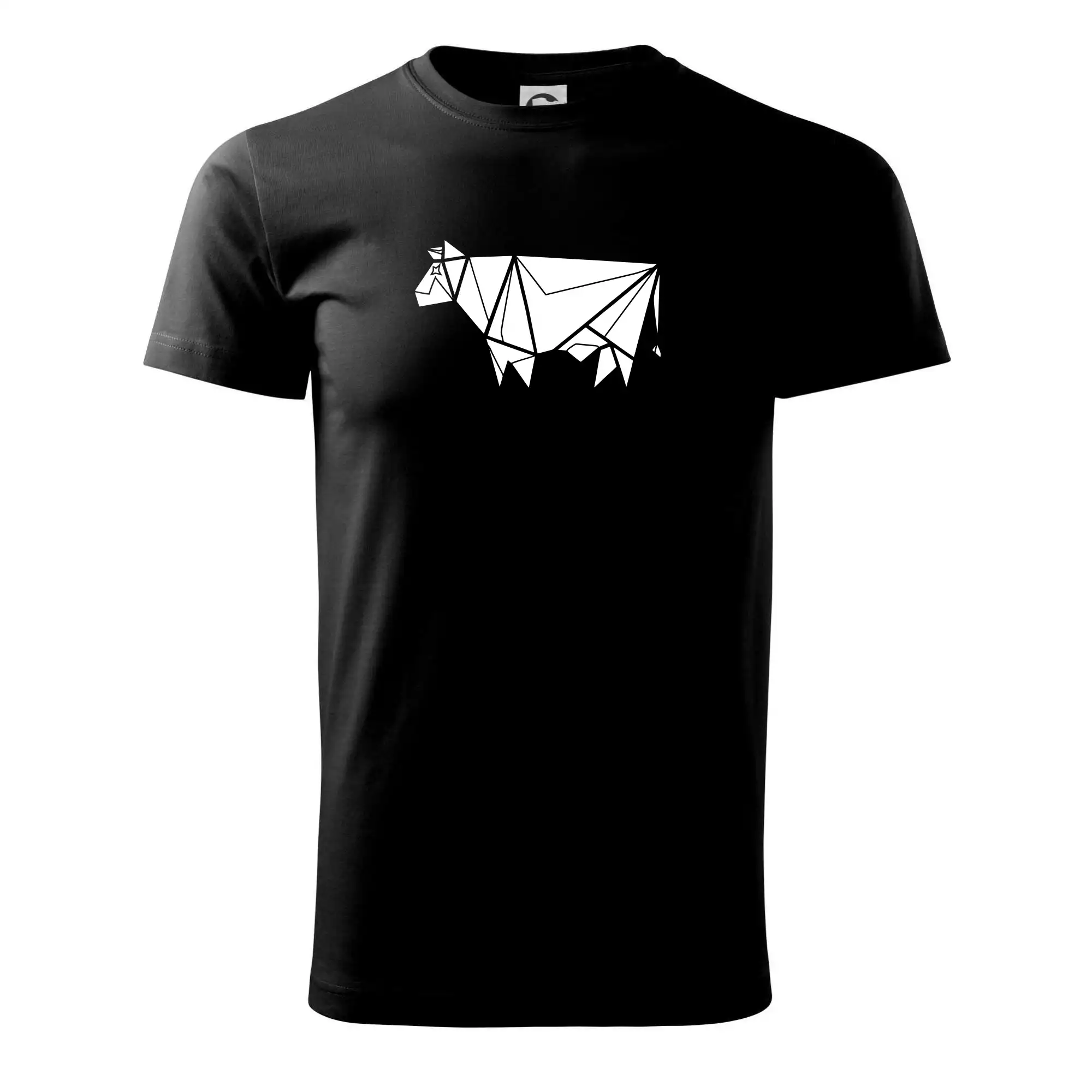 Origami kráva z boku