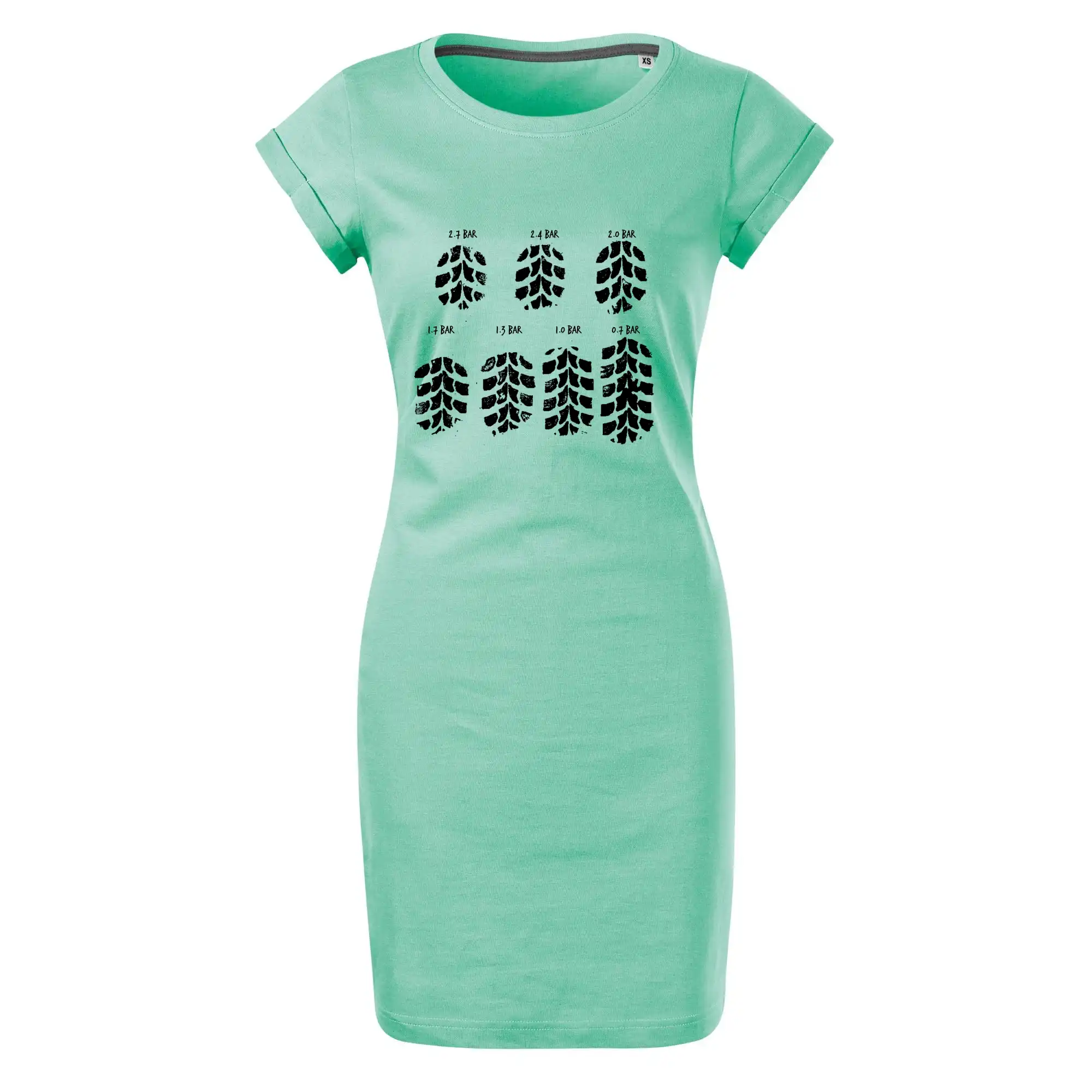 Pneumatiky - obtisk v závislosti na tlaku