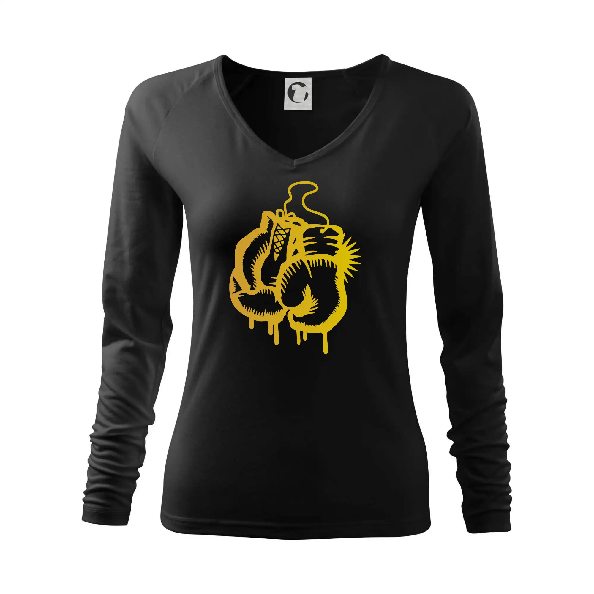 Box rukavice - zlatý potisk