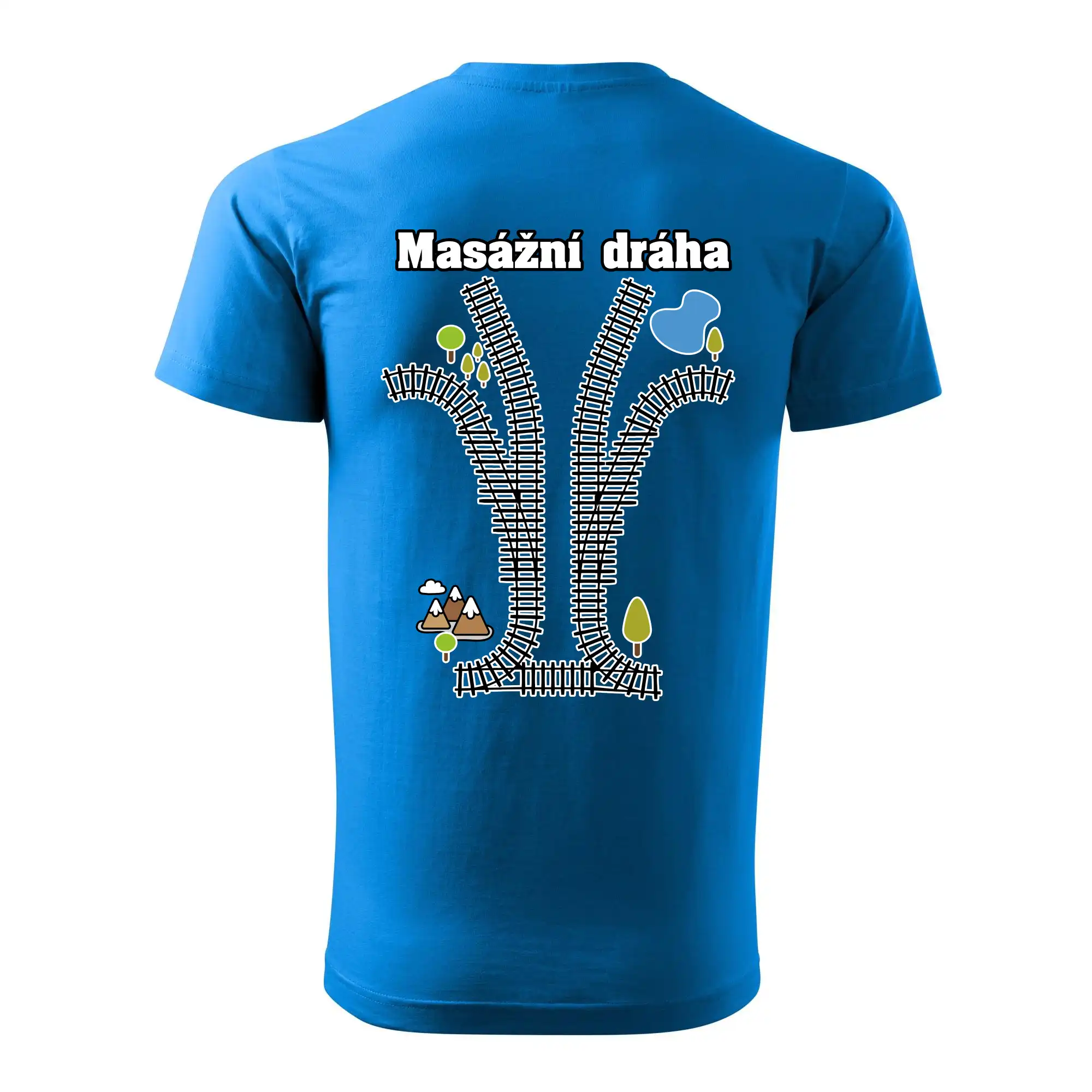 Masážna dráha - Klasické pánske tričko vyššej gramáže