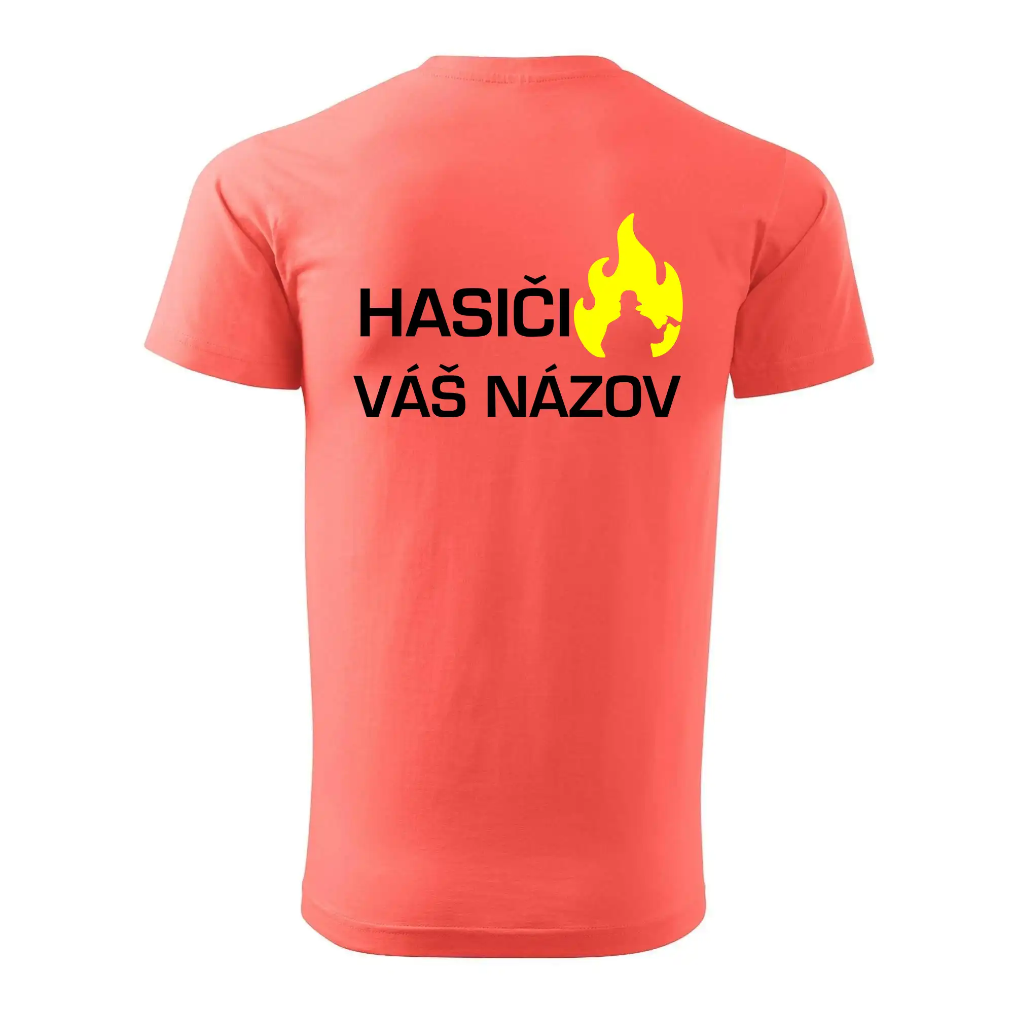 Hasiči - Váš názov - FLUO + Reflexná potlač