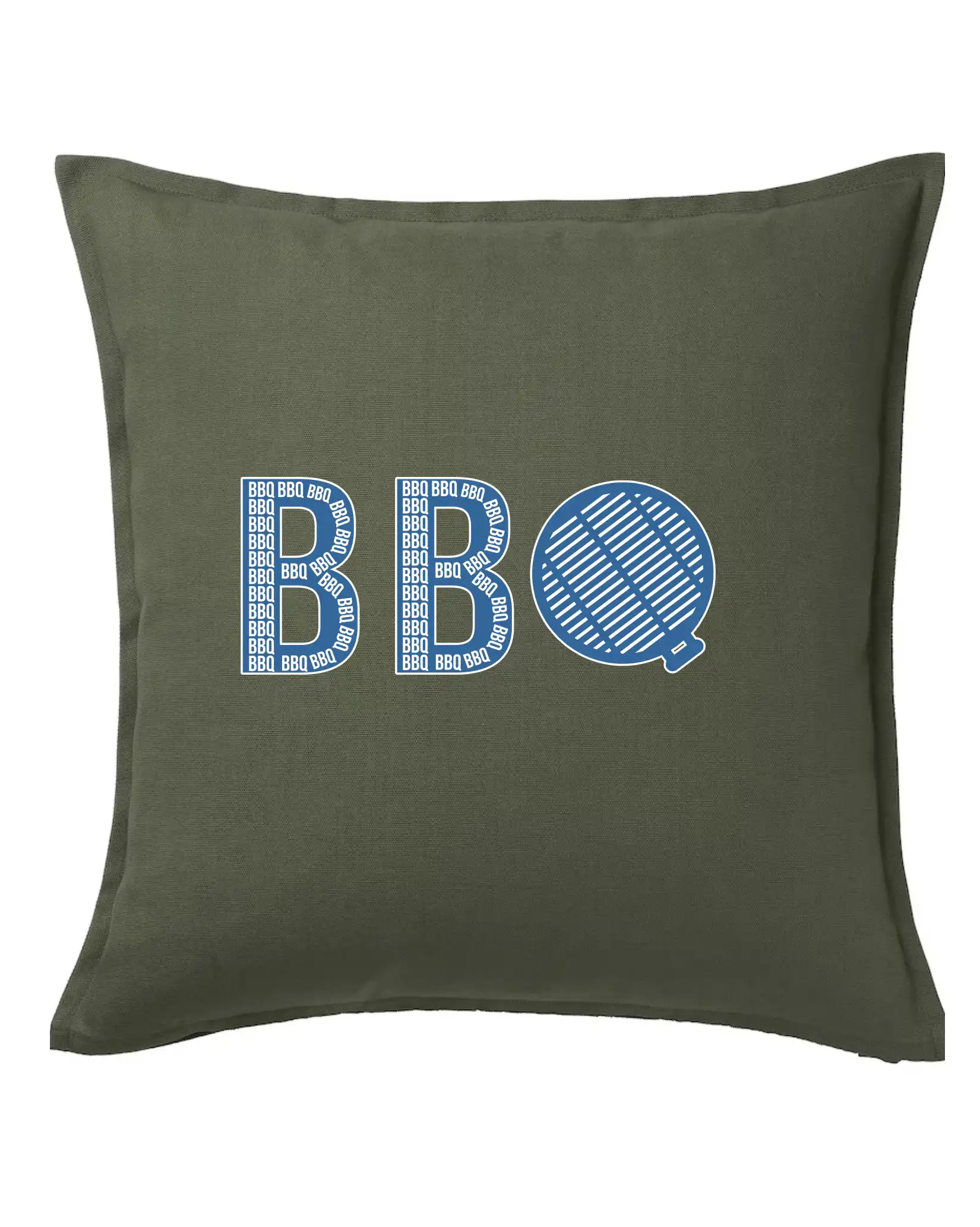 Tričká a zástery na grilovanie - BBQ nápis - Vankúš 50x50