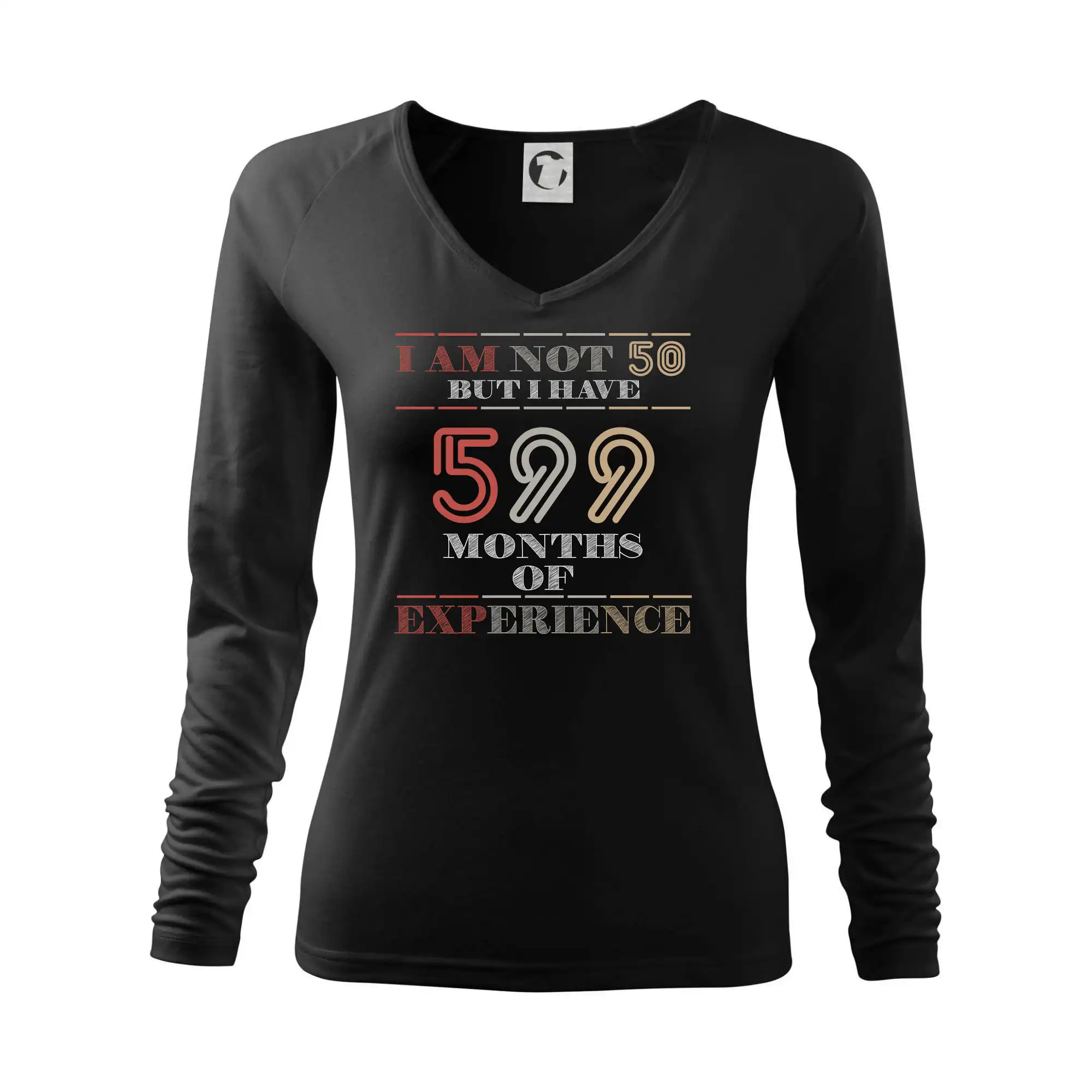 Tričká k narodeninám - 50 years 599 months of experience - Tričko dámske Elegance