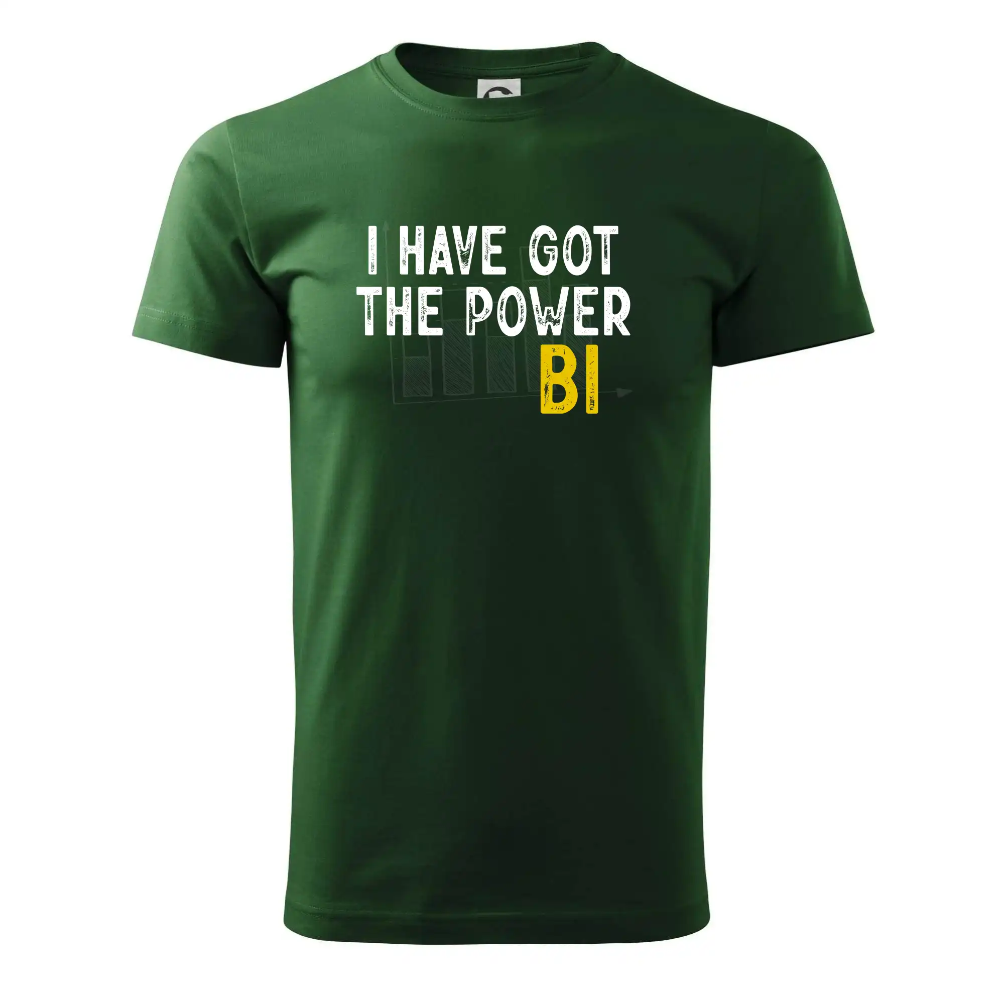 Tričká pre ajťákov - I have got the power bi - Tričko extra veľké  (5-8XL)