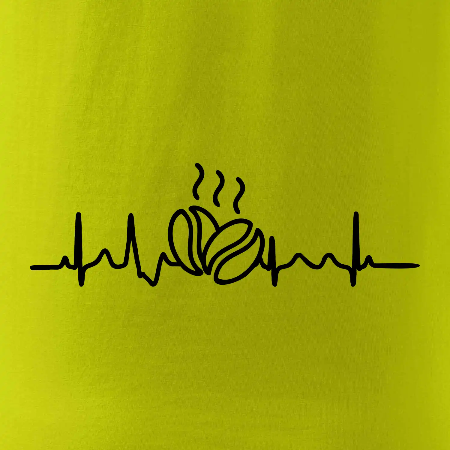 EKG zrna kávy