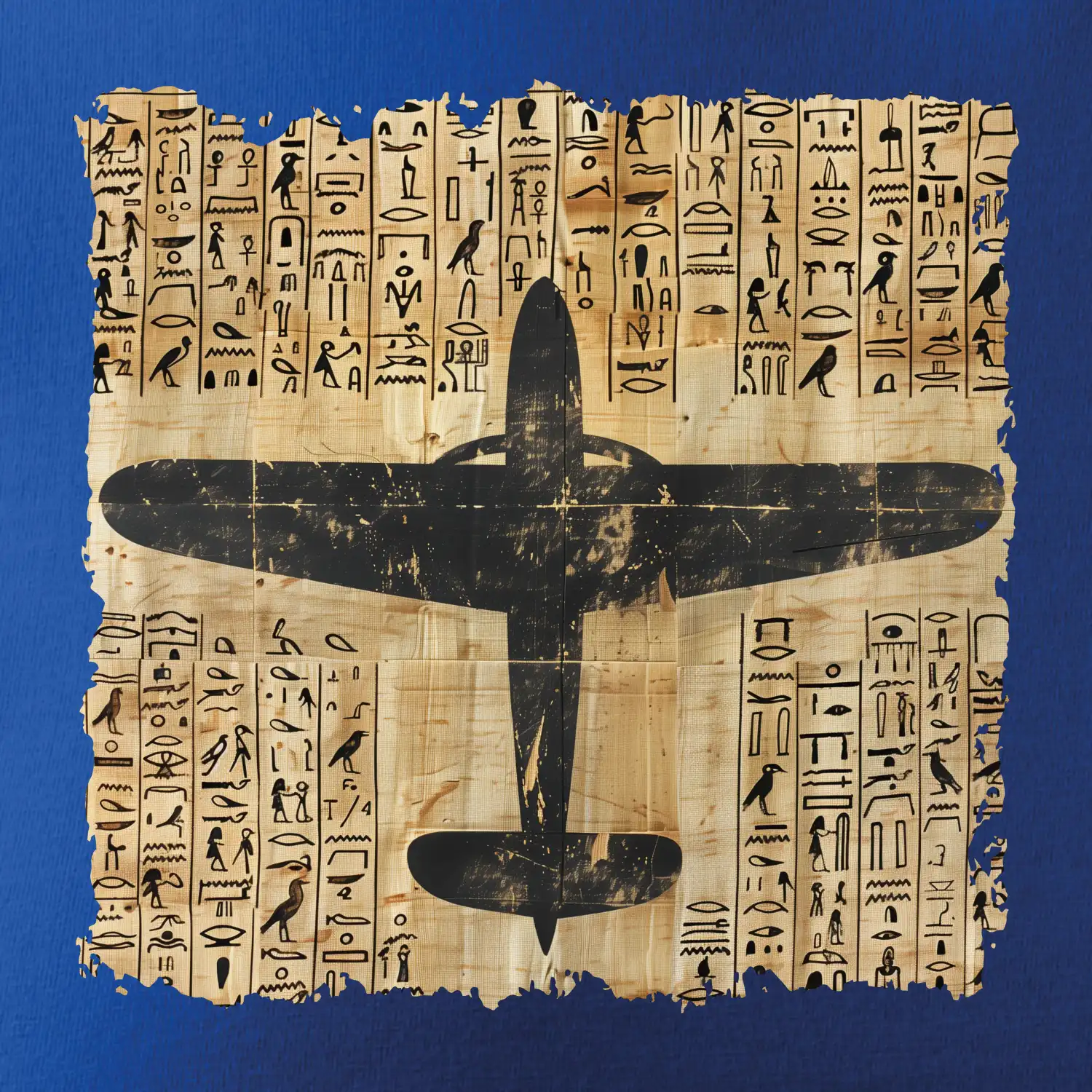 Egyptské hieroglyfy letadlo