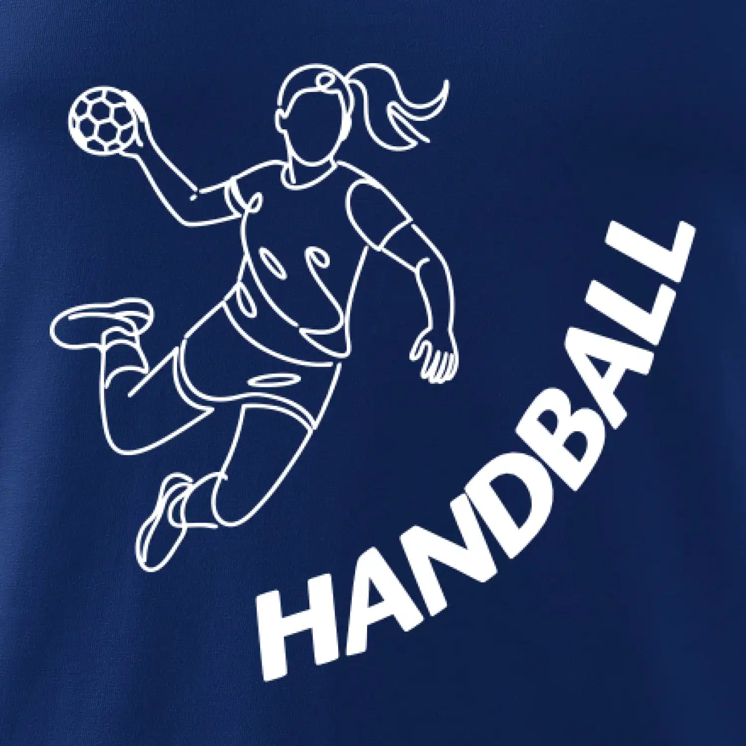 Handball nápis šikmo 1
