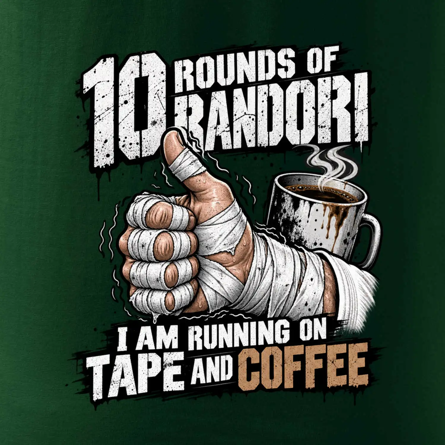 Randori 10 rounds tape and coffee