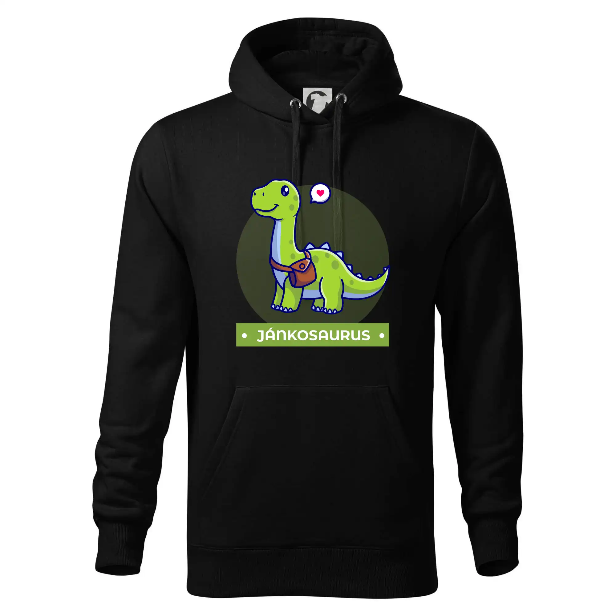 Detské tričká, mikiny a body s originálnymi potlačami | Veselé motívy pre chlapcov aj dievčatá - Dinosaurie mená - zelený dinosaurus - Mikina pánska Cape s kapucňou