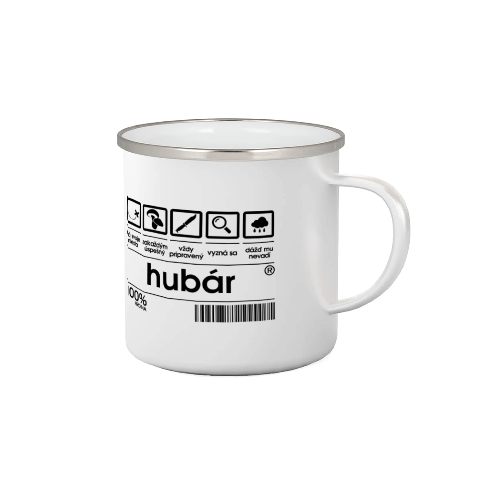 Tričká na chalupu - Čiarový kód - Hubár - Plecháčik