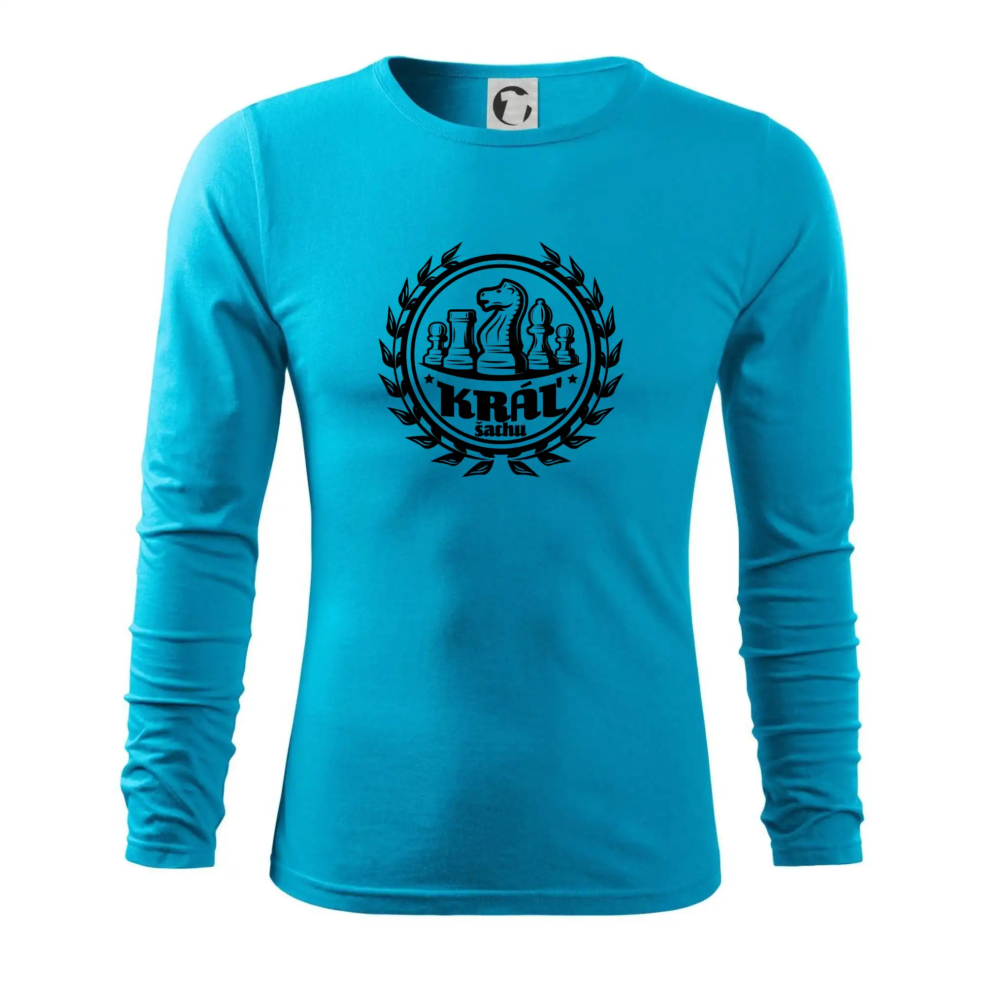 Tričká a mikiny so spoločenskými hrami  - Kráľ šachu - Tričko s dlhým rukávom FIT-T long sleeve