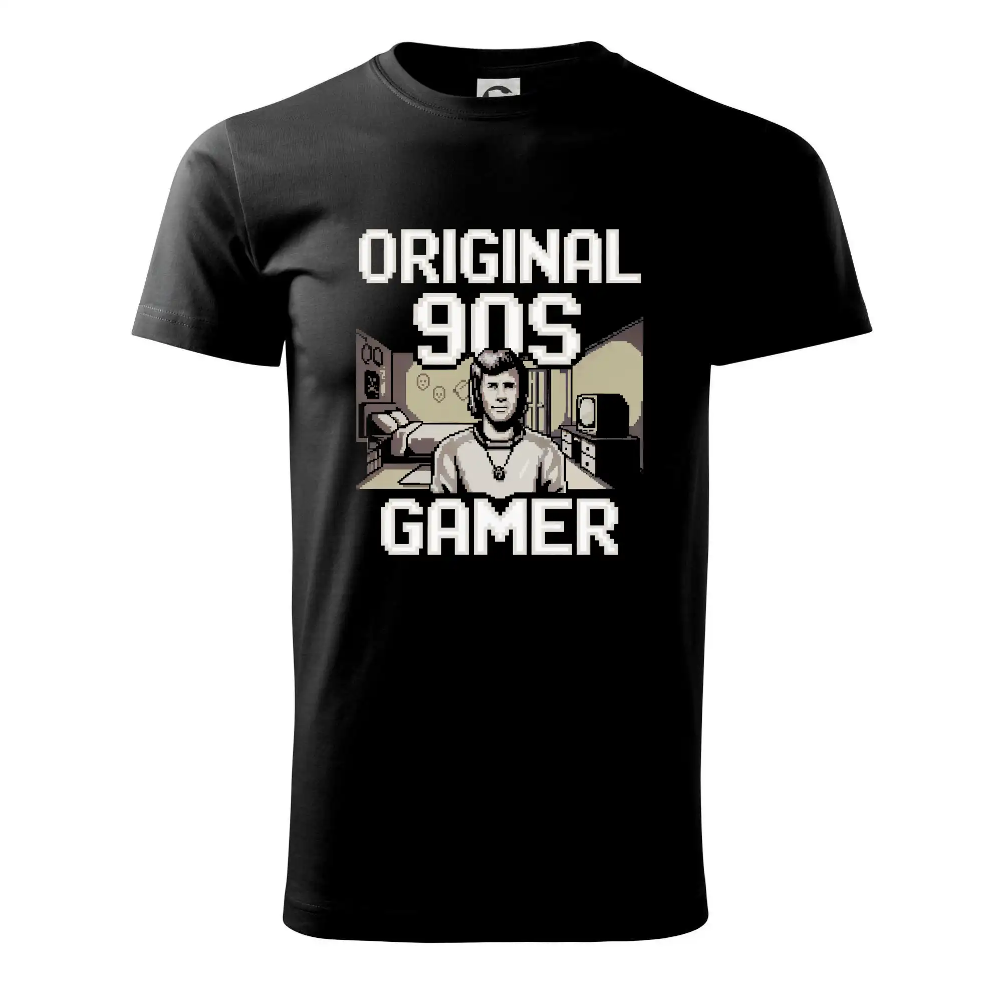 Tričká pre ajťákov - Original 90s gamer - béžový - Klasické pánske tričko vyššej gramáže