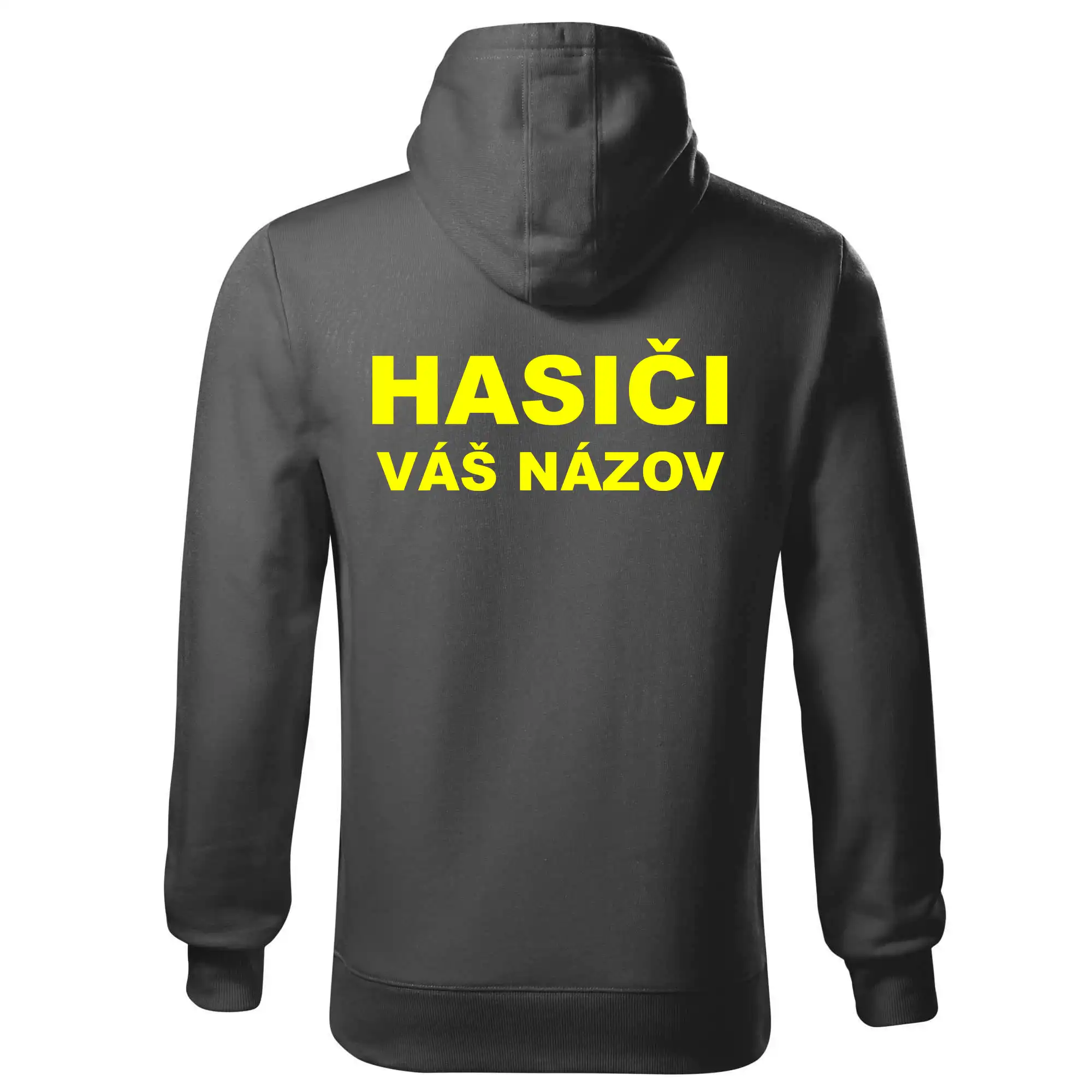 Hasiči - žltý nápis - váš názov zboru
