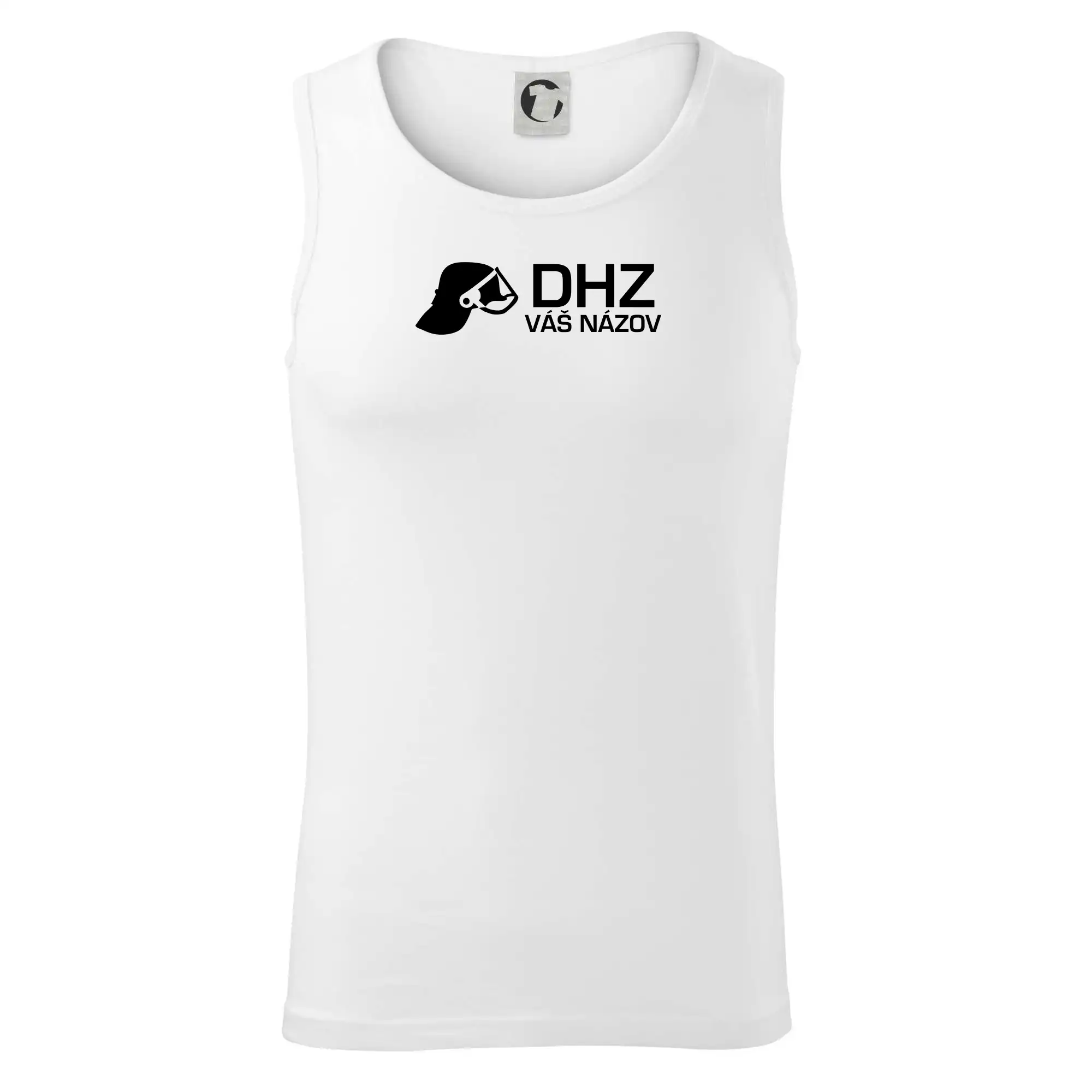 Originálne tričká pre hasičov - DHZ Helma - vlastný nápis - Tielko pánske Core