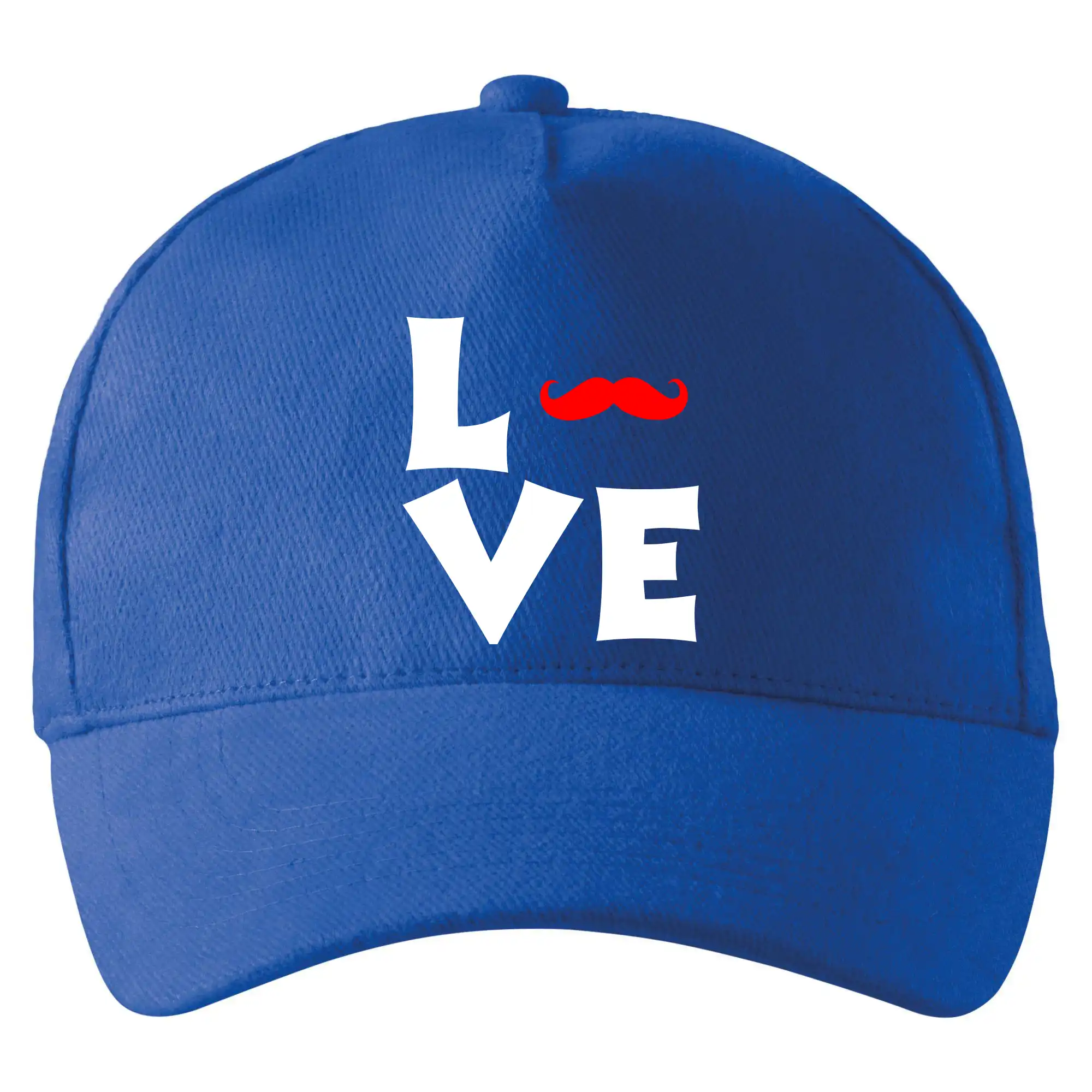 Tričká s fúzikmi - Love mustache - Šiltovka so zahnutým šiltom a mosaznou sponou