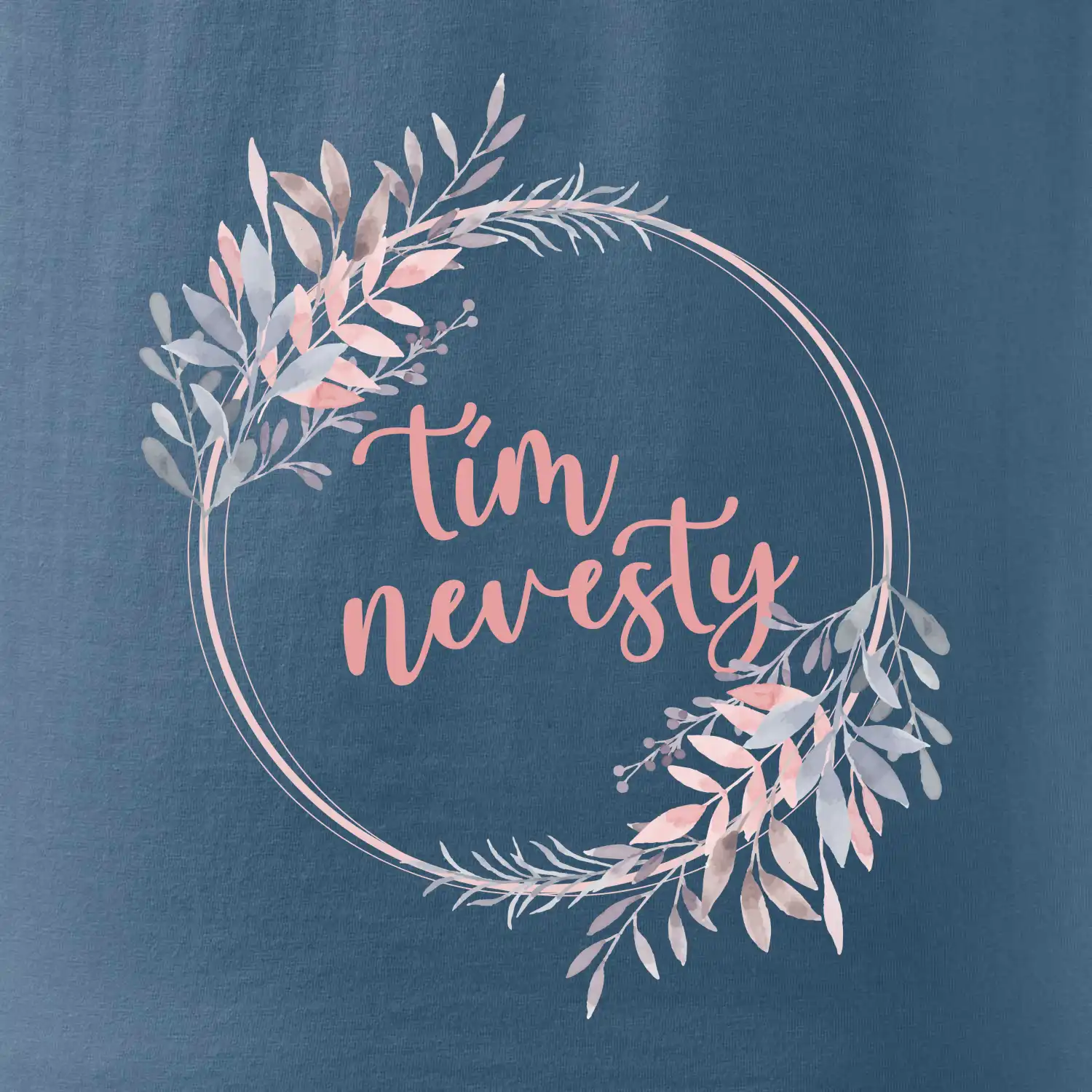 Tím nevesty kvetinový kruh ružový SK