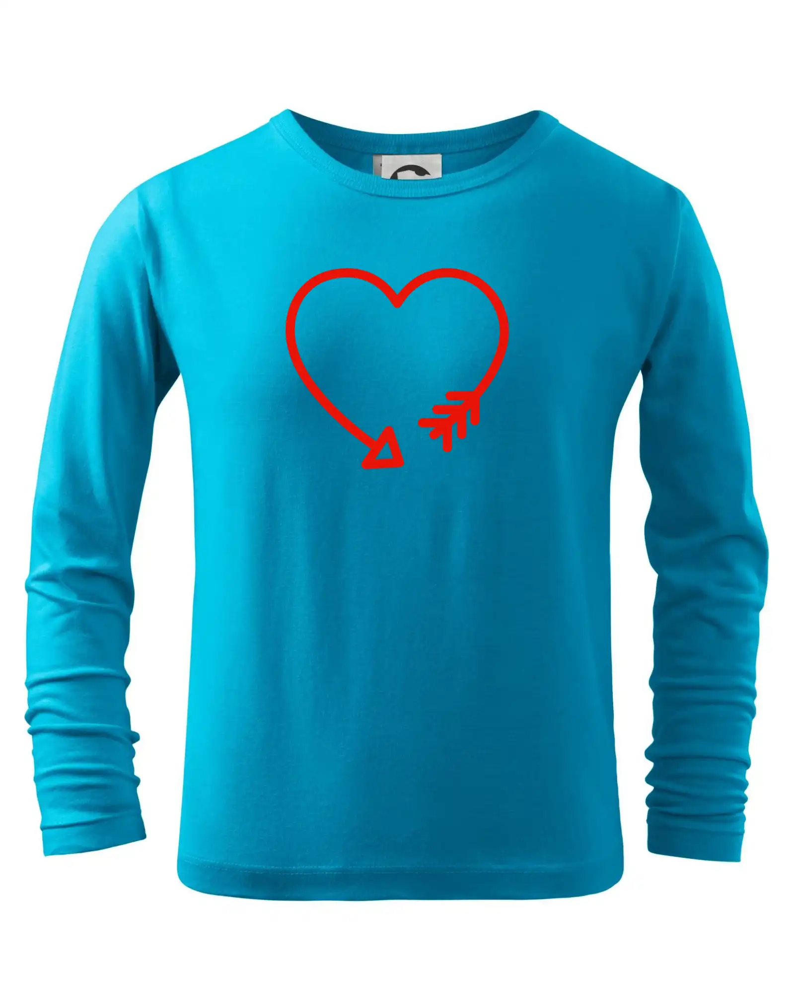 Tričká pre zamilovaných - Srdce šíp - Tričko detské Long Sleeve