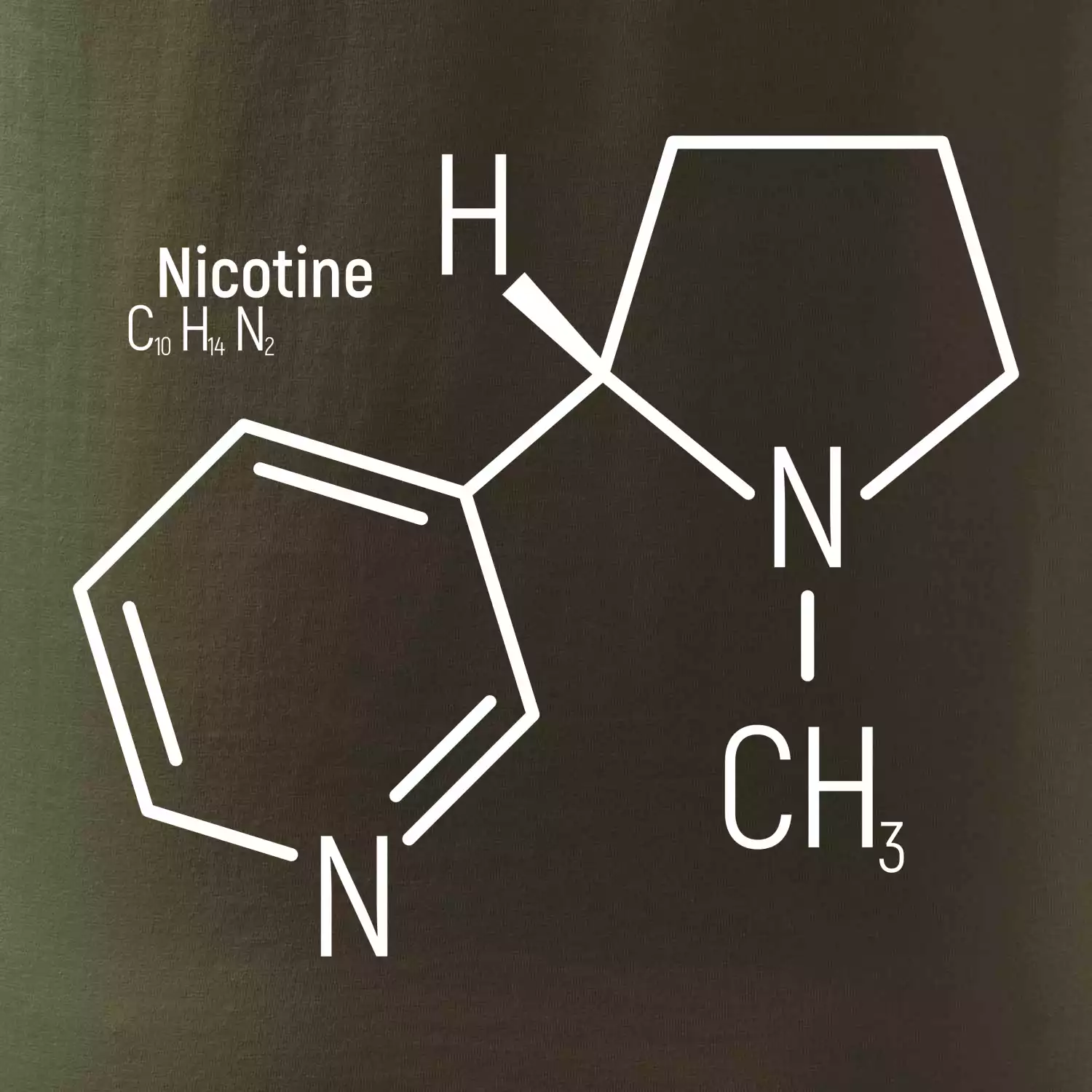 Molekulární struktura Nikotin