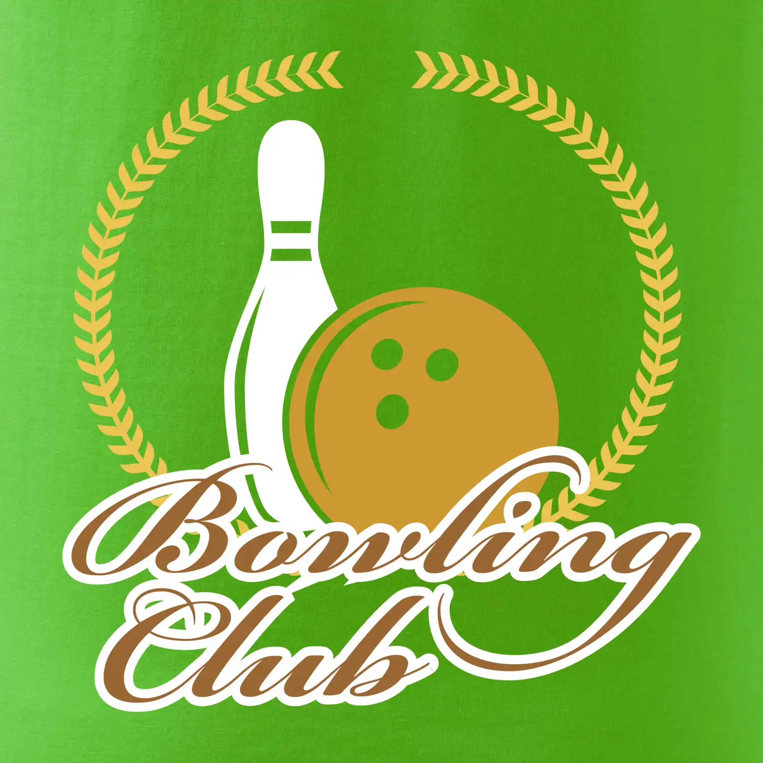 Bowling cup věnec