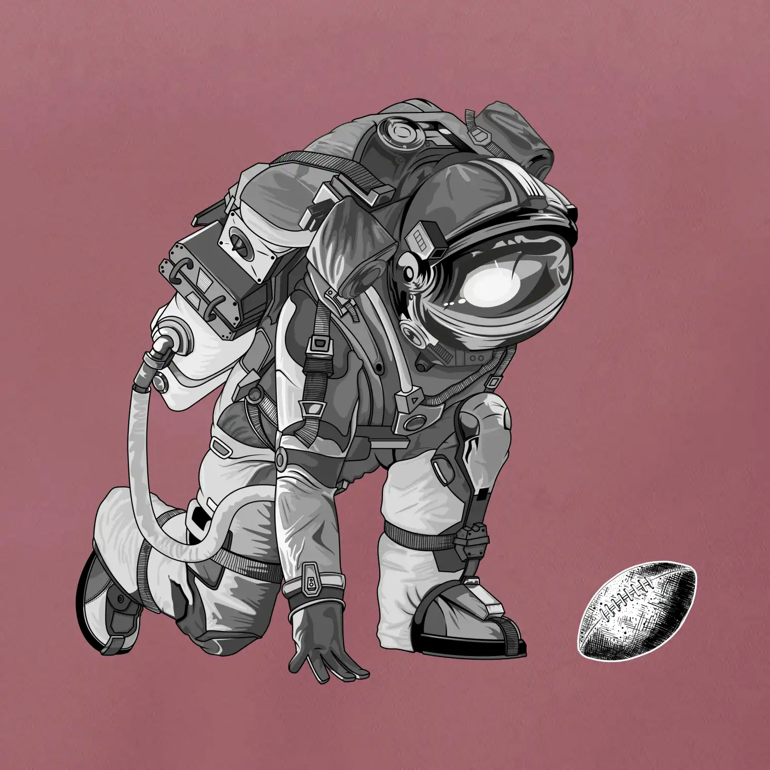 Americký fotbal astronaut