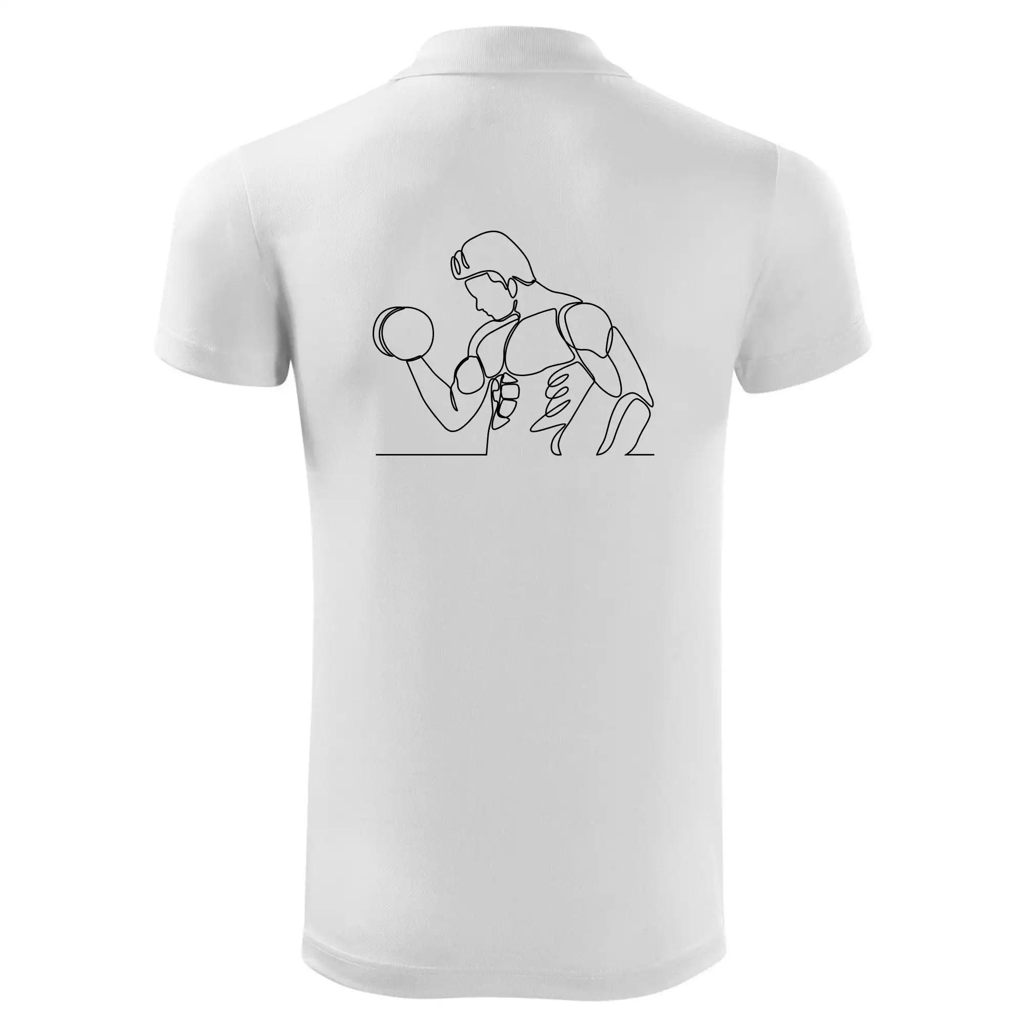 Fitness muž jedním tahem