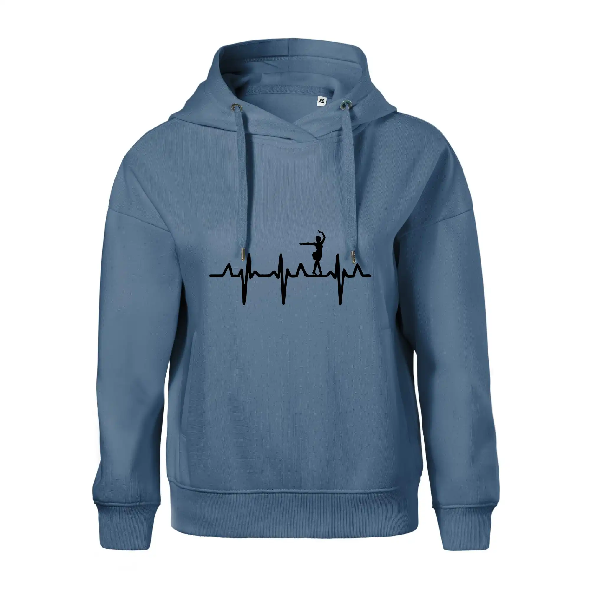 Tričká pre tanečníkov salsy - EKG tanečnice salsy - Oversized mikina dámská Moon - kratšia + širšia