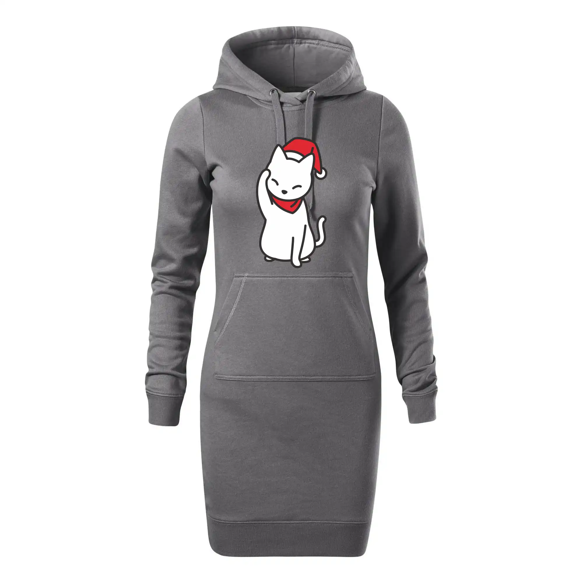 Vánoční kočka mávající