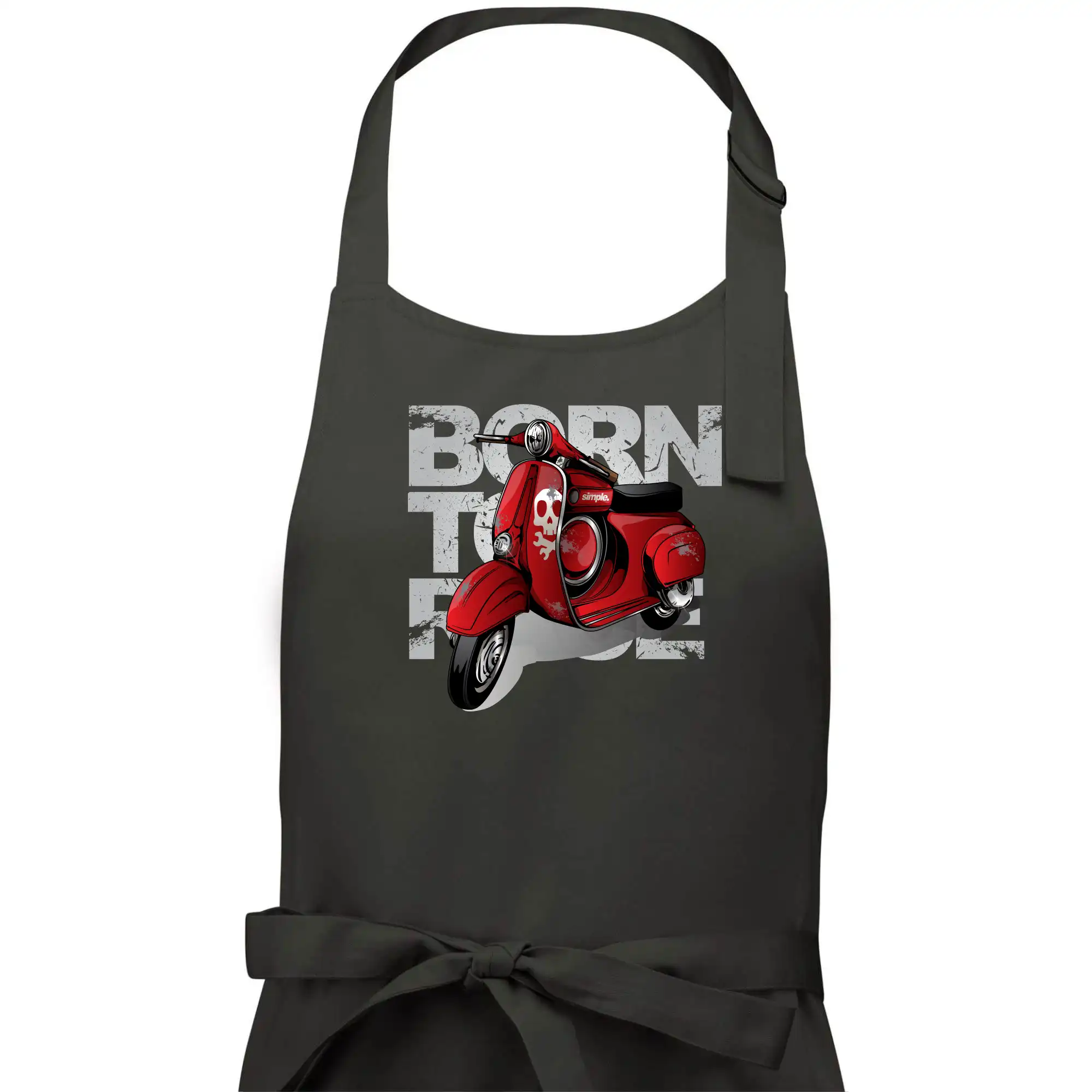 Scooter born to ride red