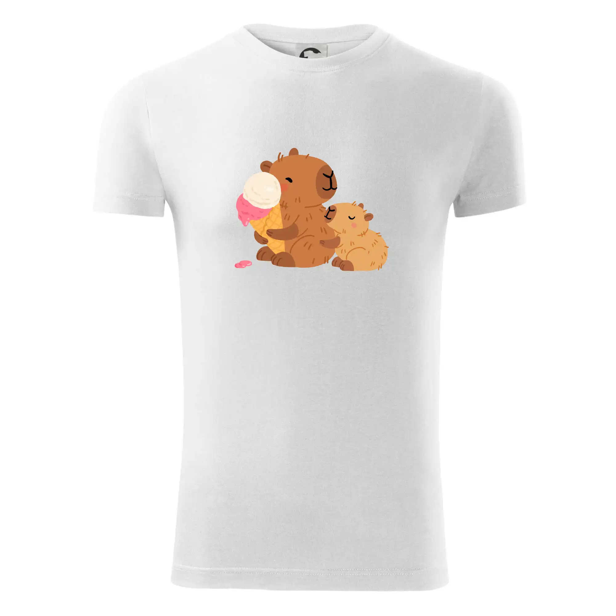 Kapybara se zmrzlinou