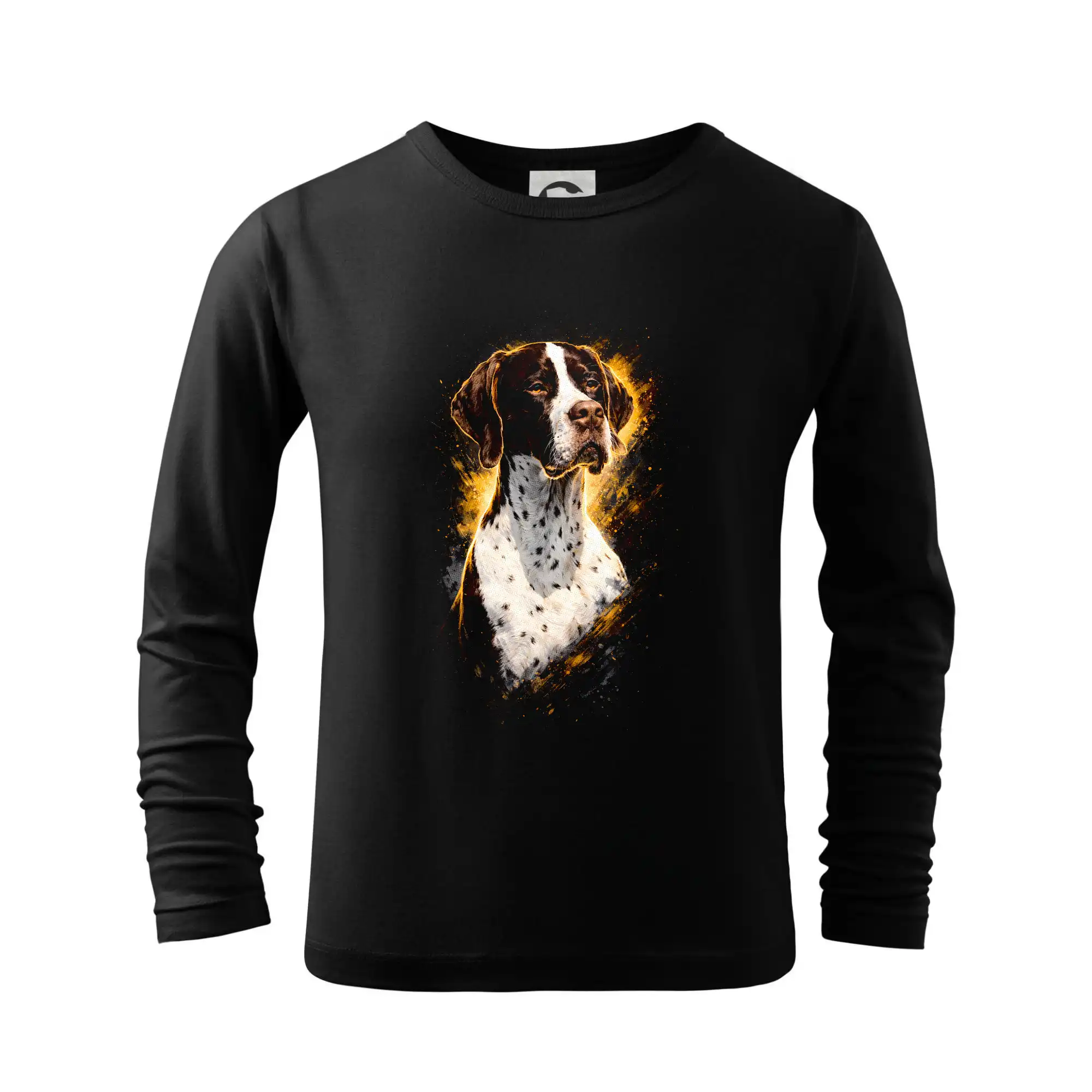 Ostatné psie plemená - Obrázok poltón Nemecký krátkosrstý stavač hlava - Tričko detské Long Sleeve