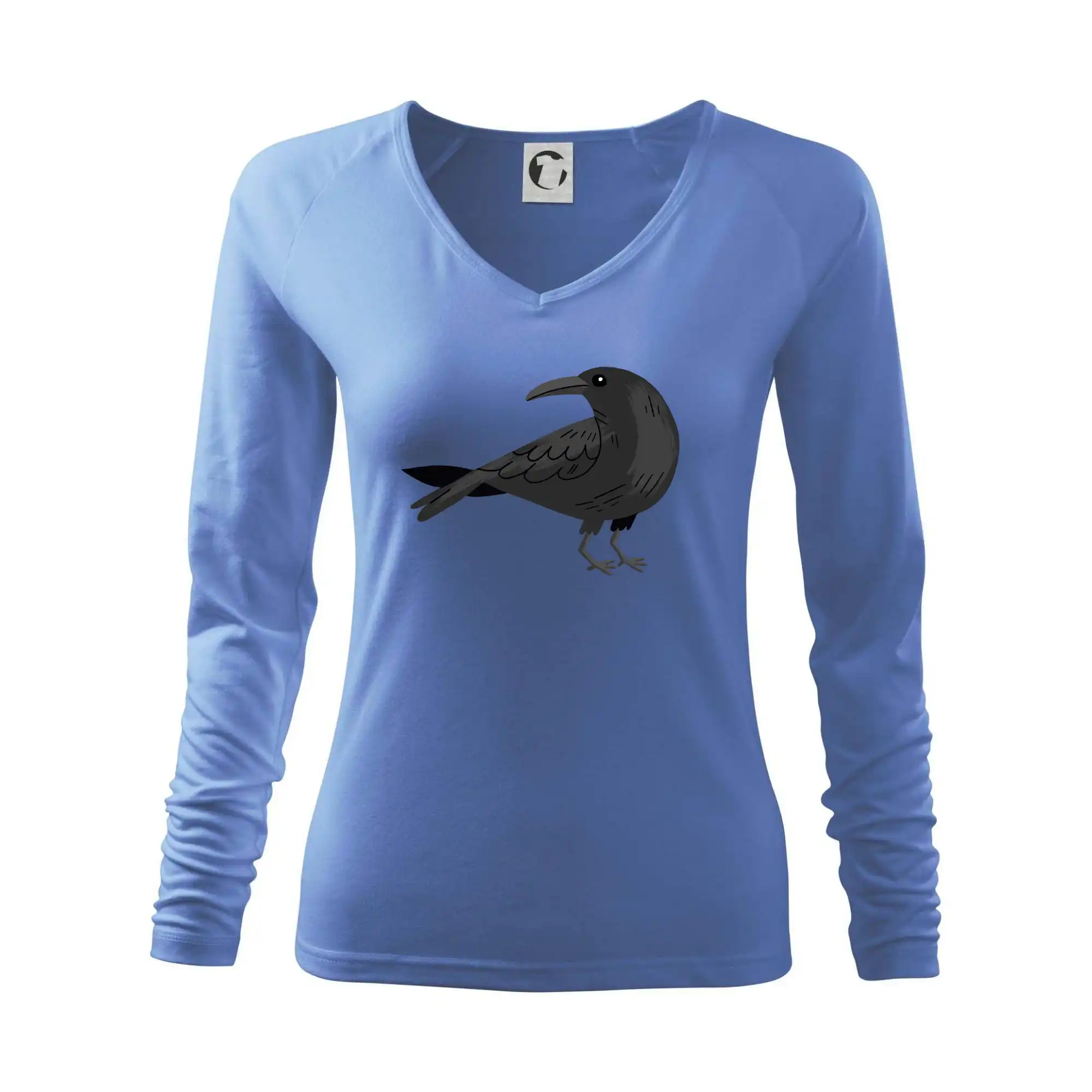 Tričká so zvieratami - Vrana kreslená (studio-arte.cz) - Tričko dámske Elegance