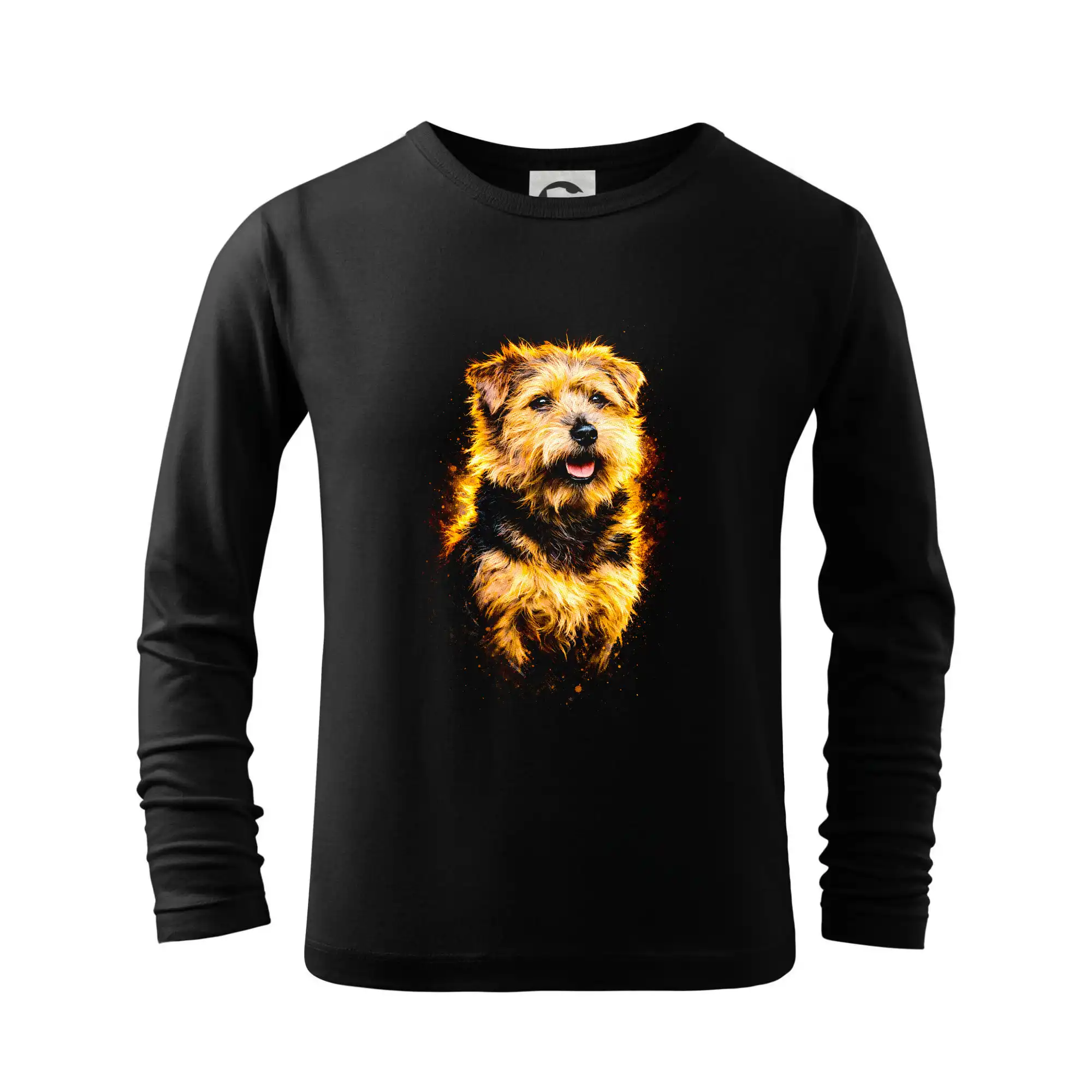 Ostatné psie plemená - Obrázok poltón Norfolský teriér - Tričko detské Long Sleeve
