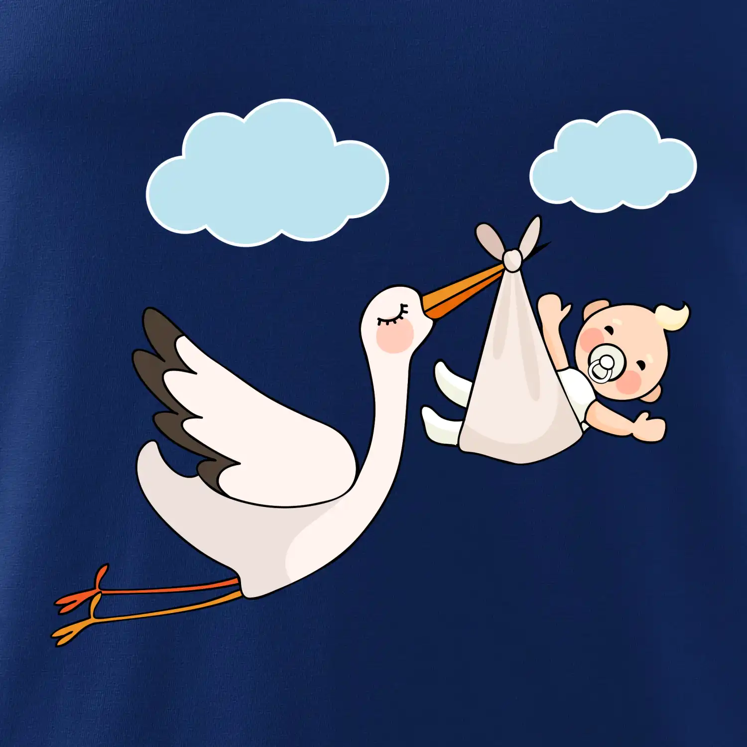 Čáp čekáme miminko - neutrální