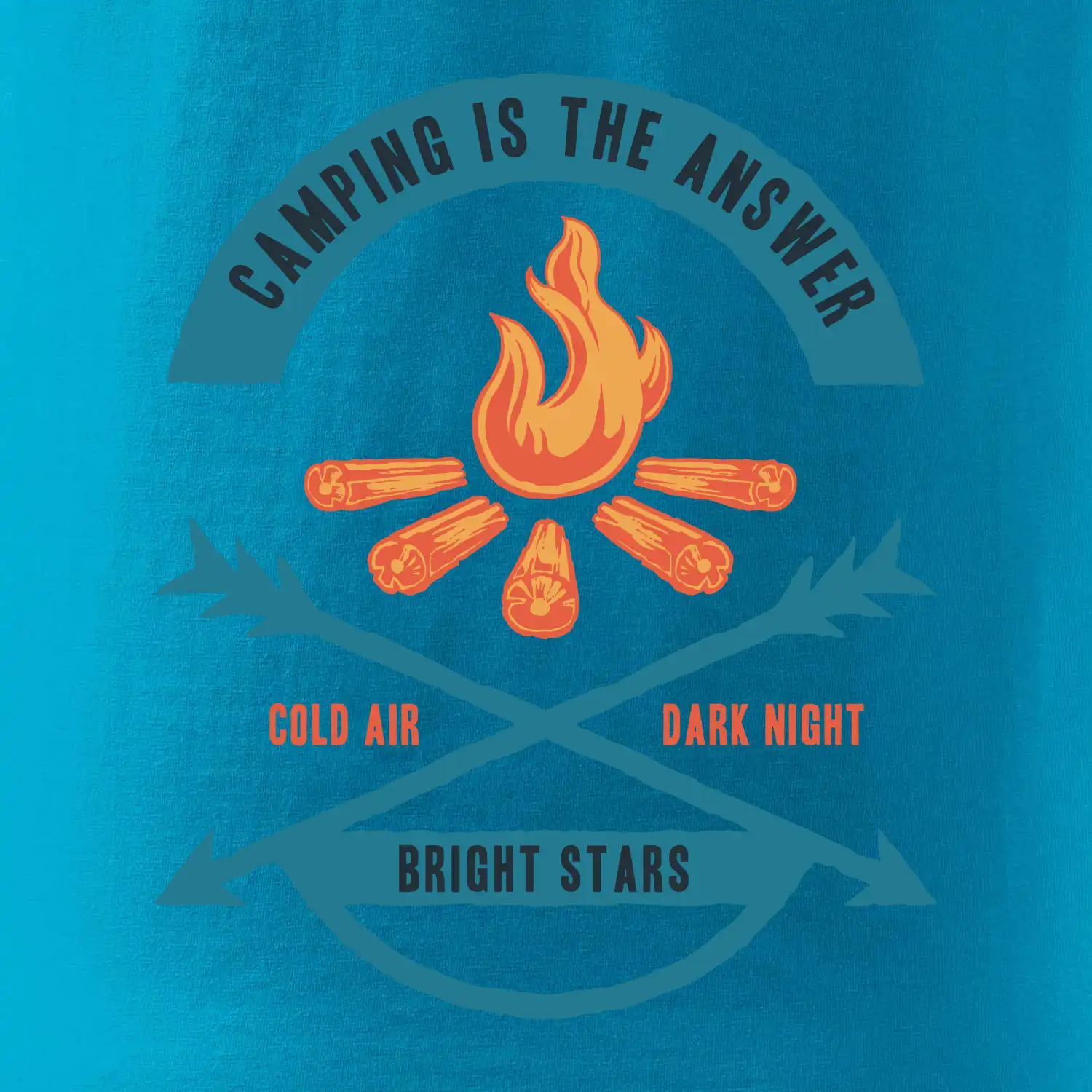 Camping oheň