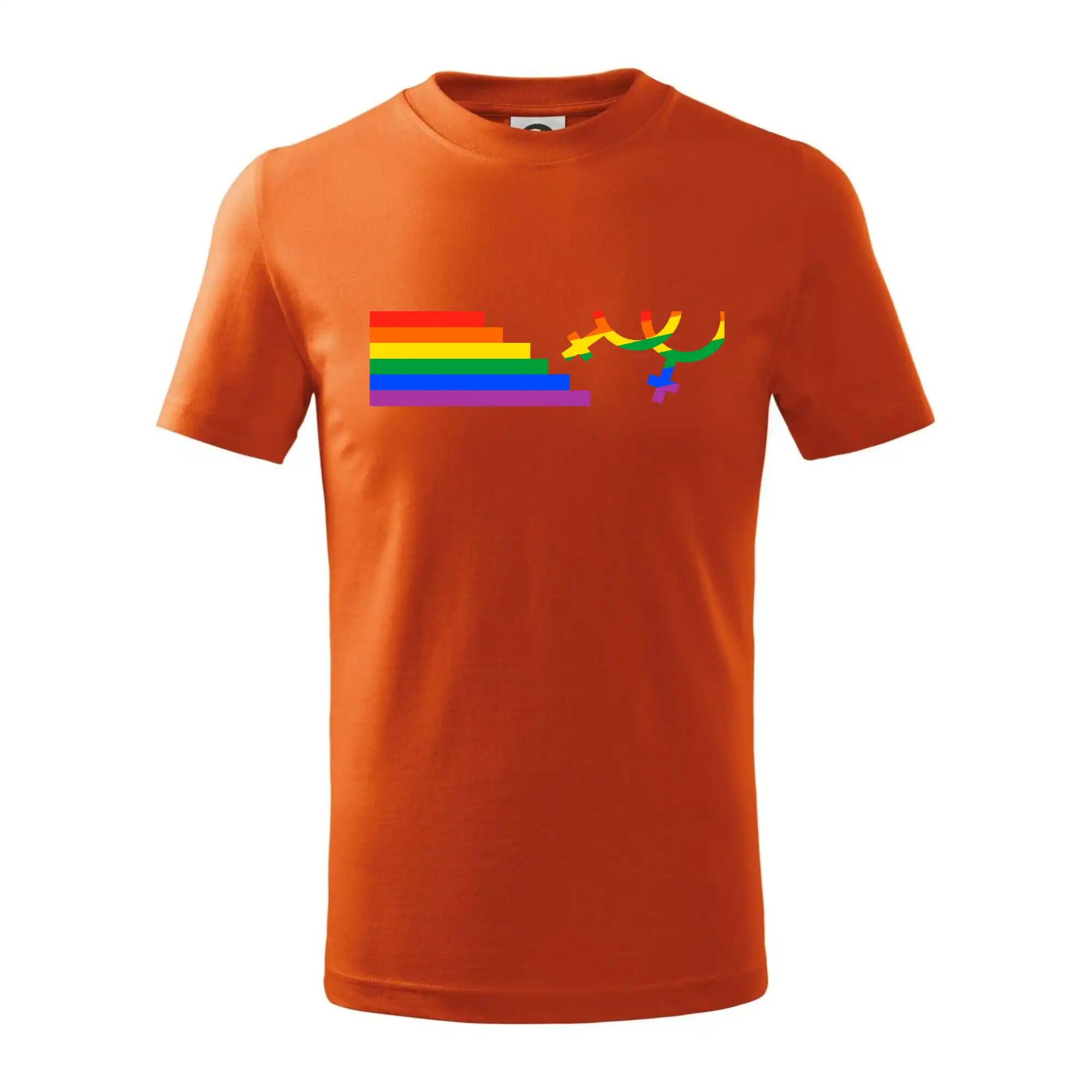 Tričká pre LGBT a Queer komunitu - Lesby symbol dúha - Tričko detské bavlnené
