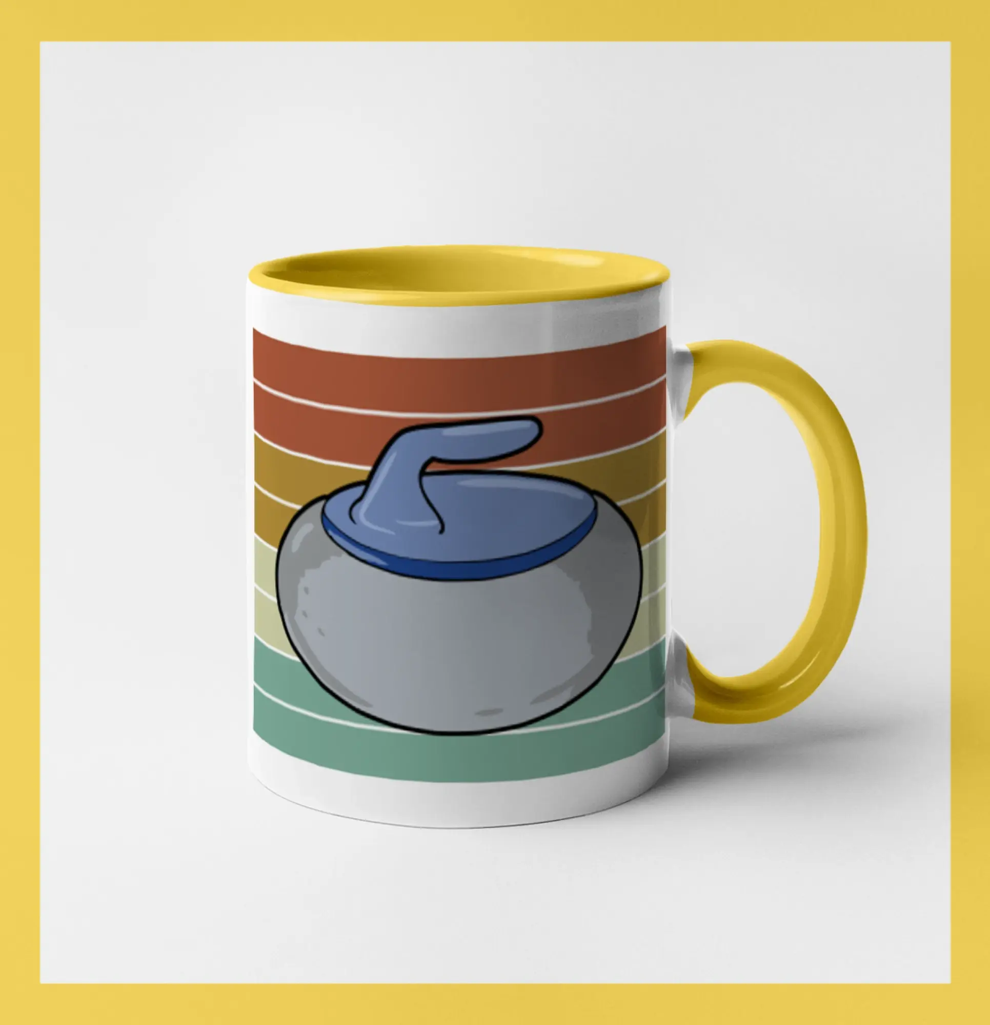 Ostatné športy - Curling vintage - Hrnček 