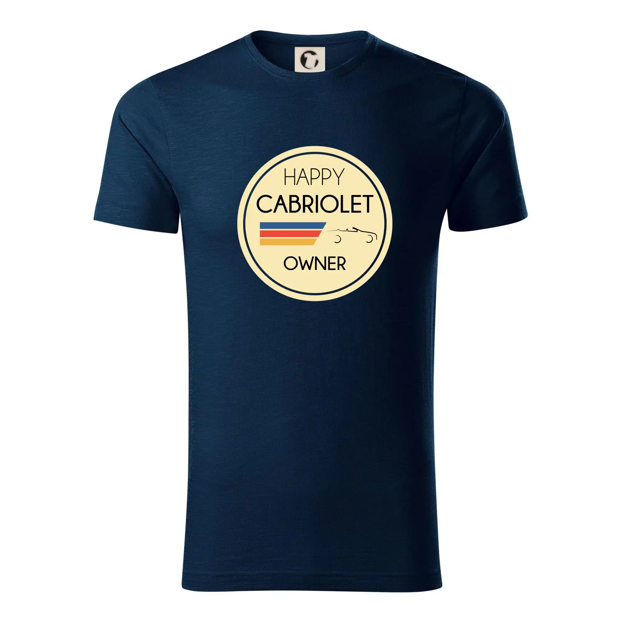 Auto tričká - Happy Cabriolet Owner - Tričko z organickej bavlny