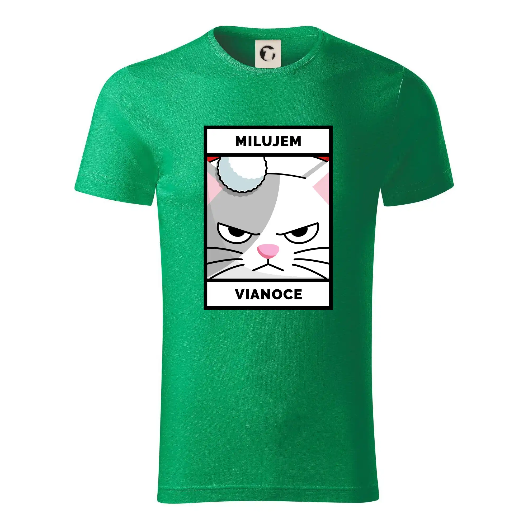 Vianočné tričká - Miluju Vianoce - Tričko z organickej bavlny