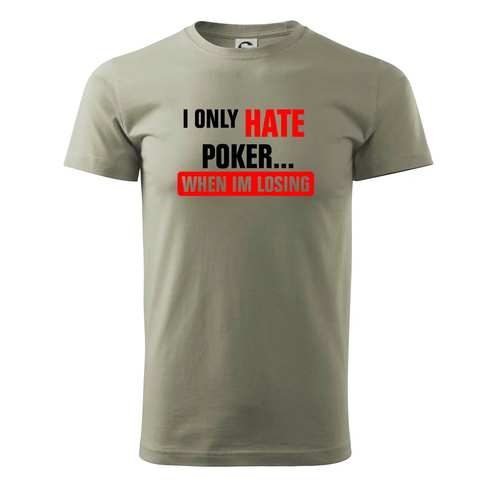 Poker tričká - Hate poker - Pánske tričko nižšej gramáže