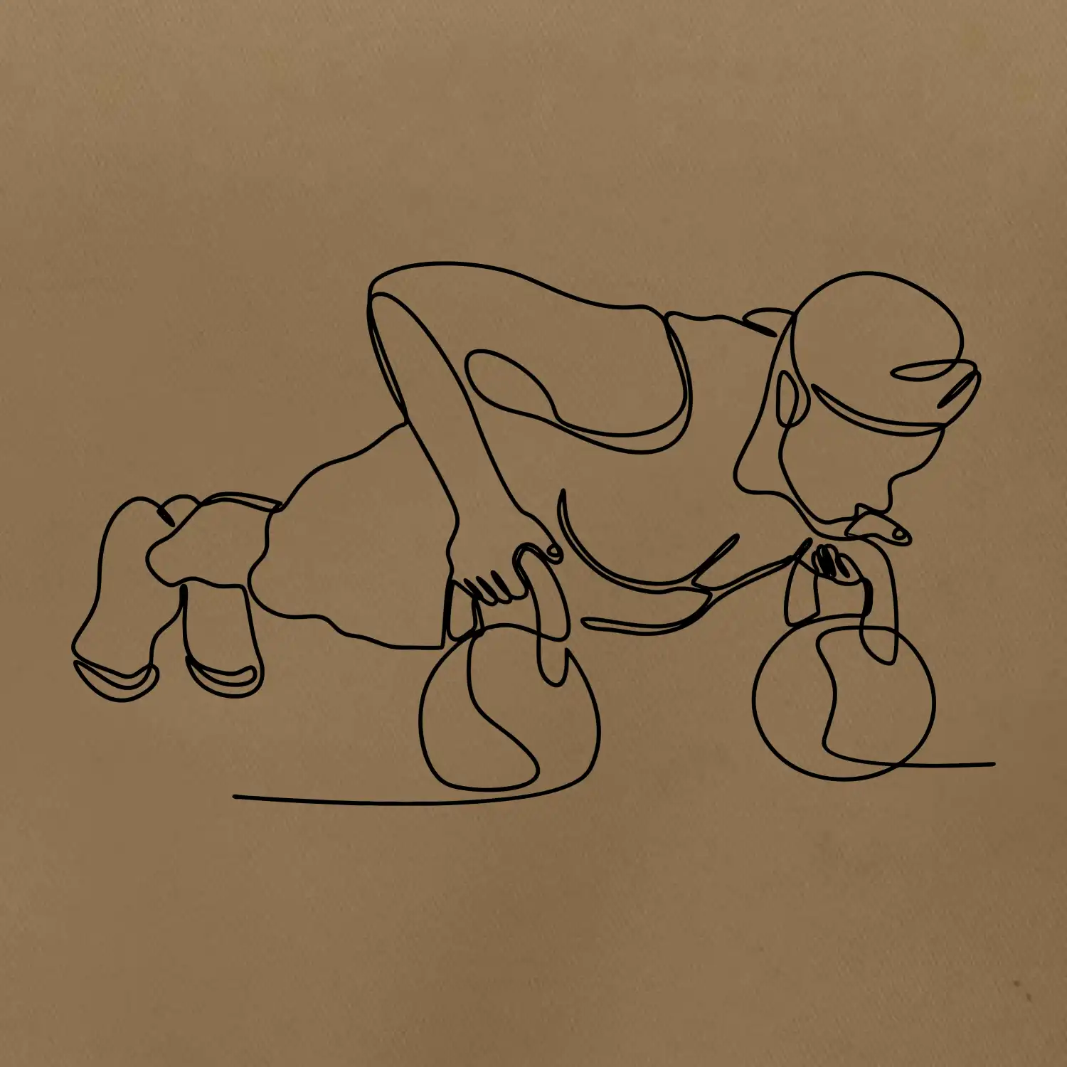 Kitebell posilování jedním tahem