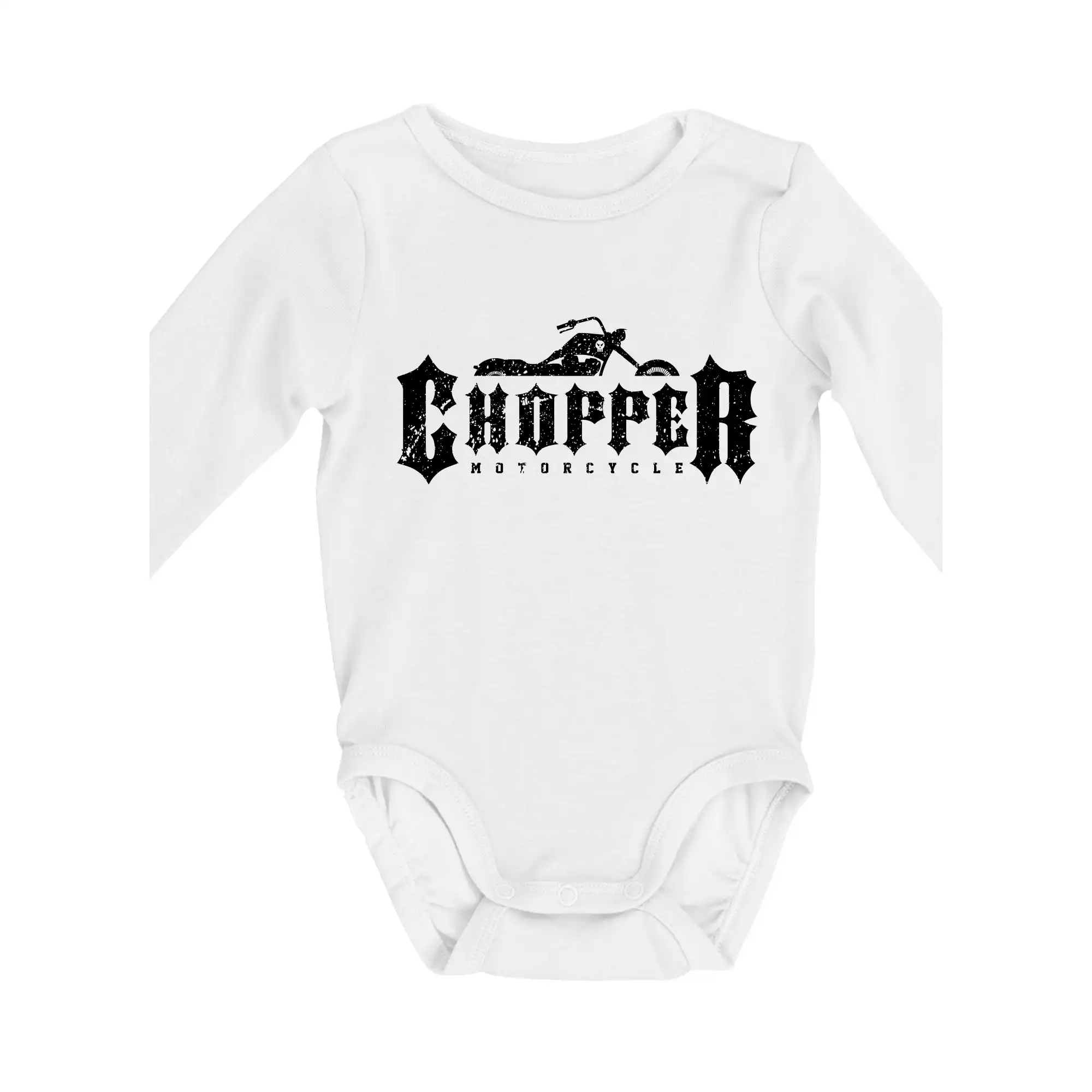 Chopper triko - Chopper nápis - Body dojčenské s dlhým rukávom