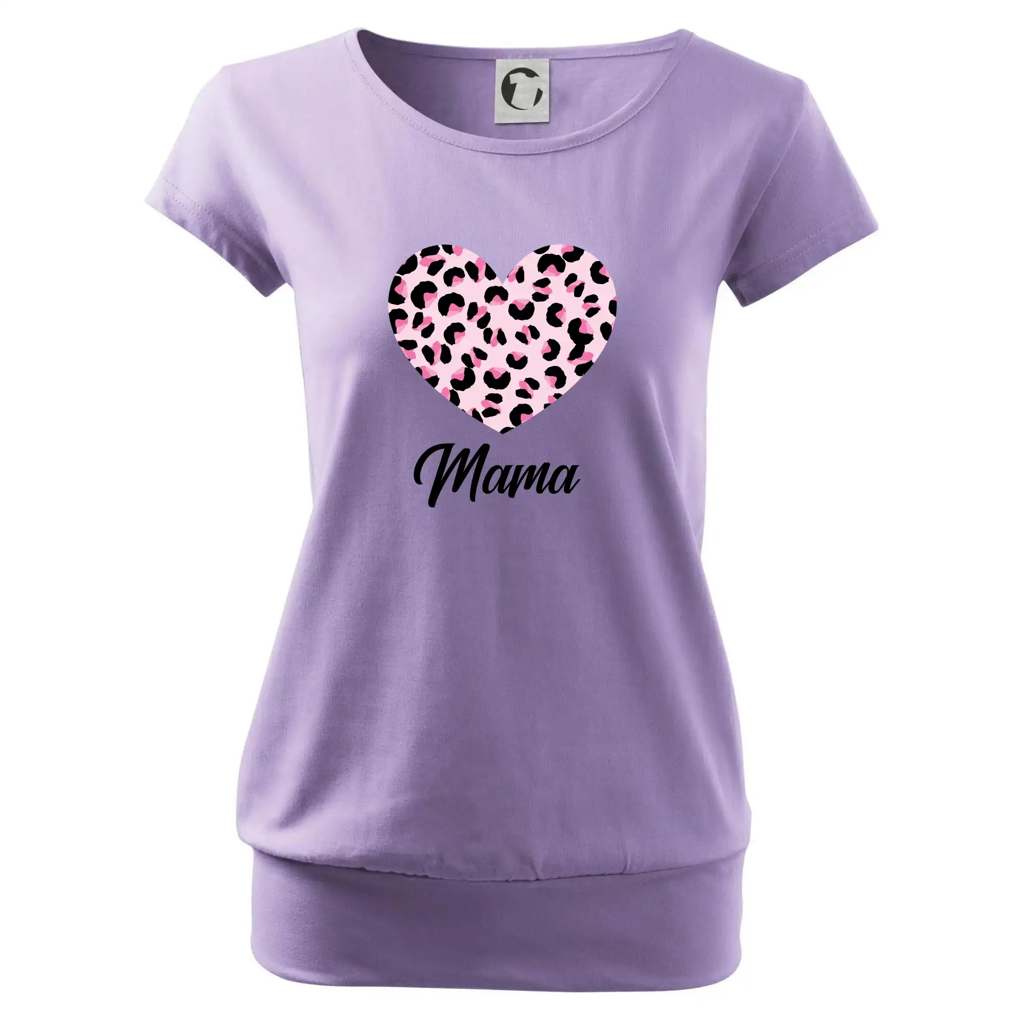Tričká a mikiny pre mamičky - Srdce růžové - mama (Pecka Design) - Voľné tričko city