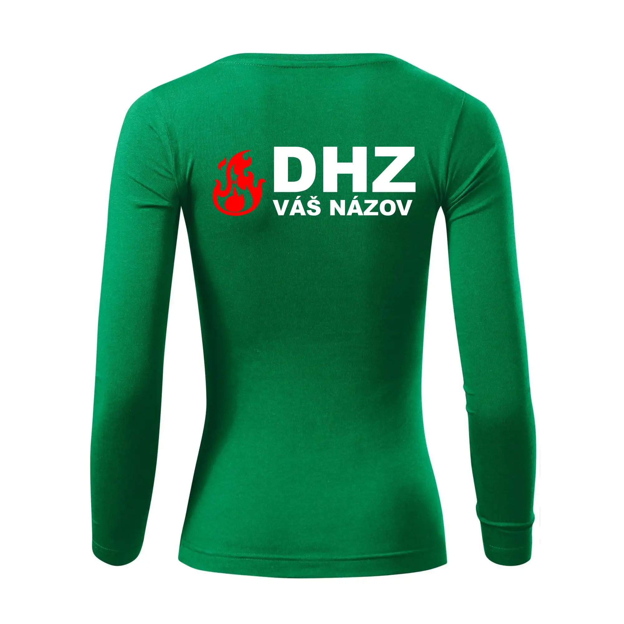DHZ (oheň, firesport, názov sboru - vlastný nápis)